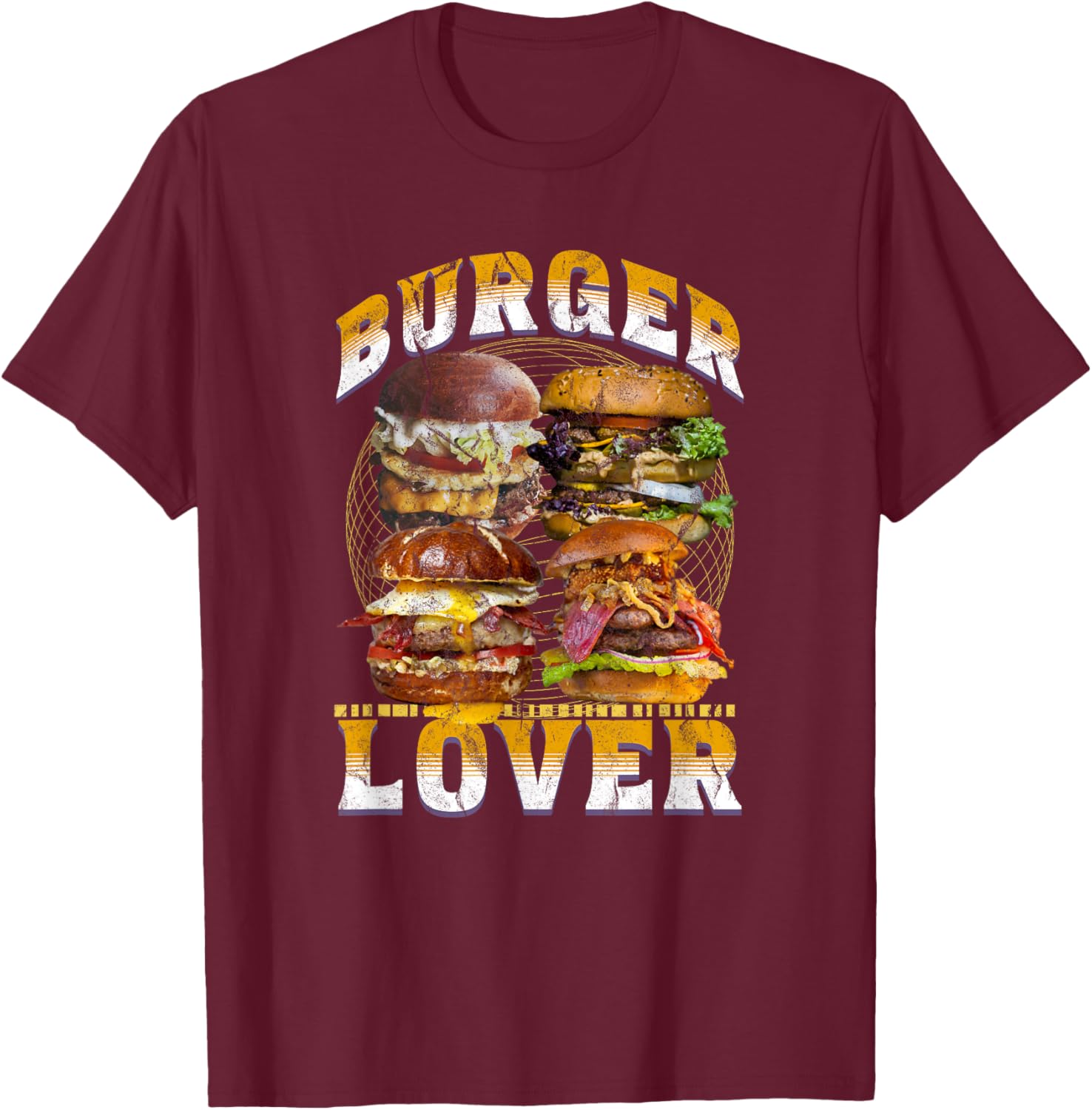 Retro 90s Burger Lover T-Shirt - Vintage Foodie Bootleg Style Apparel - 2