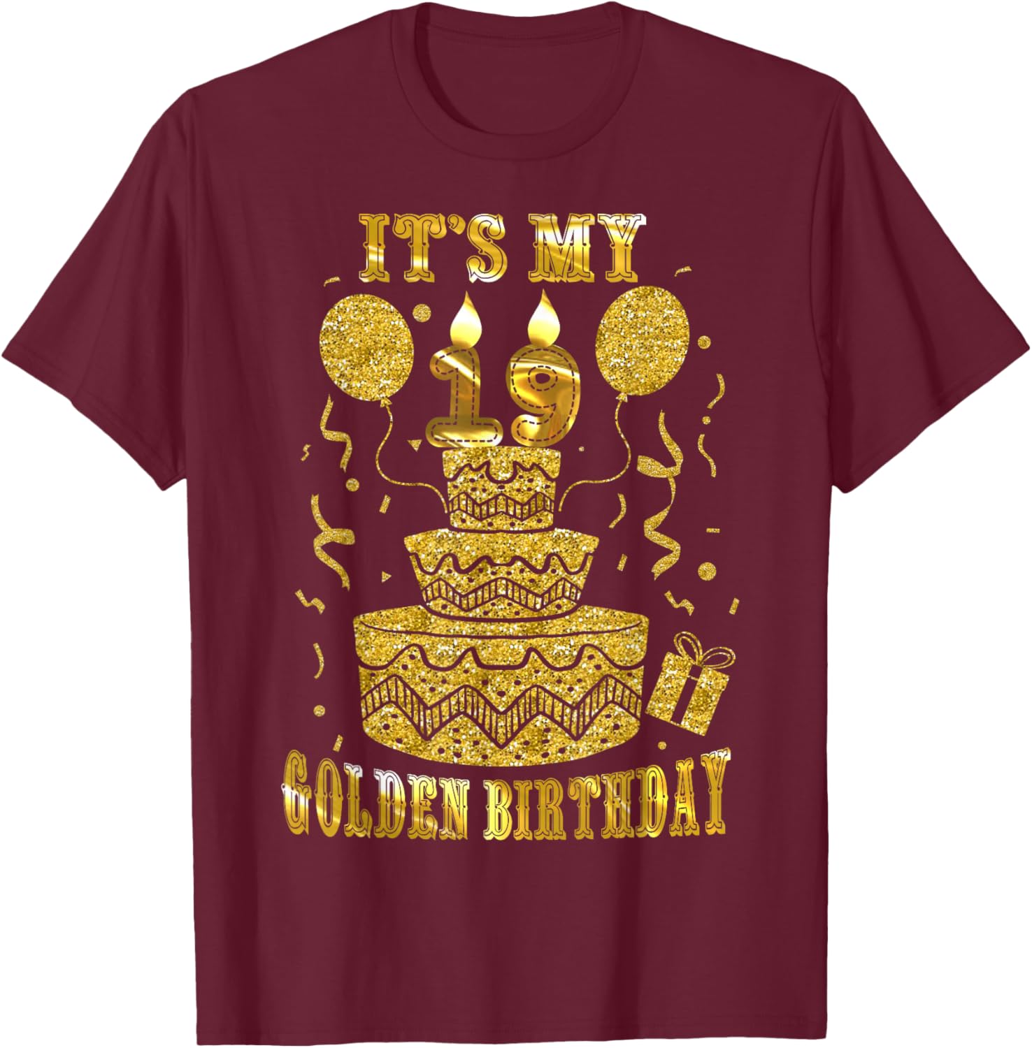 Happy 19th Birthday T-Shirt for Boys and Girls Stylish Teen Apparel - 1