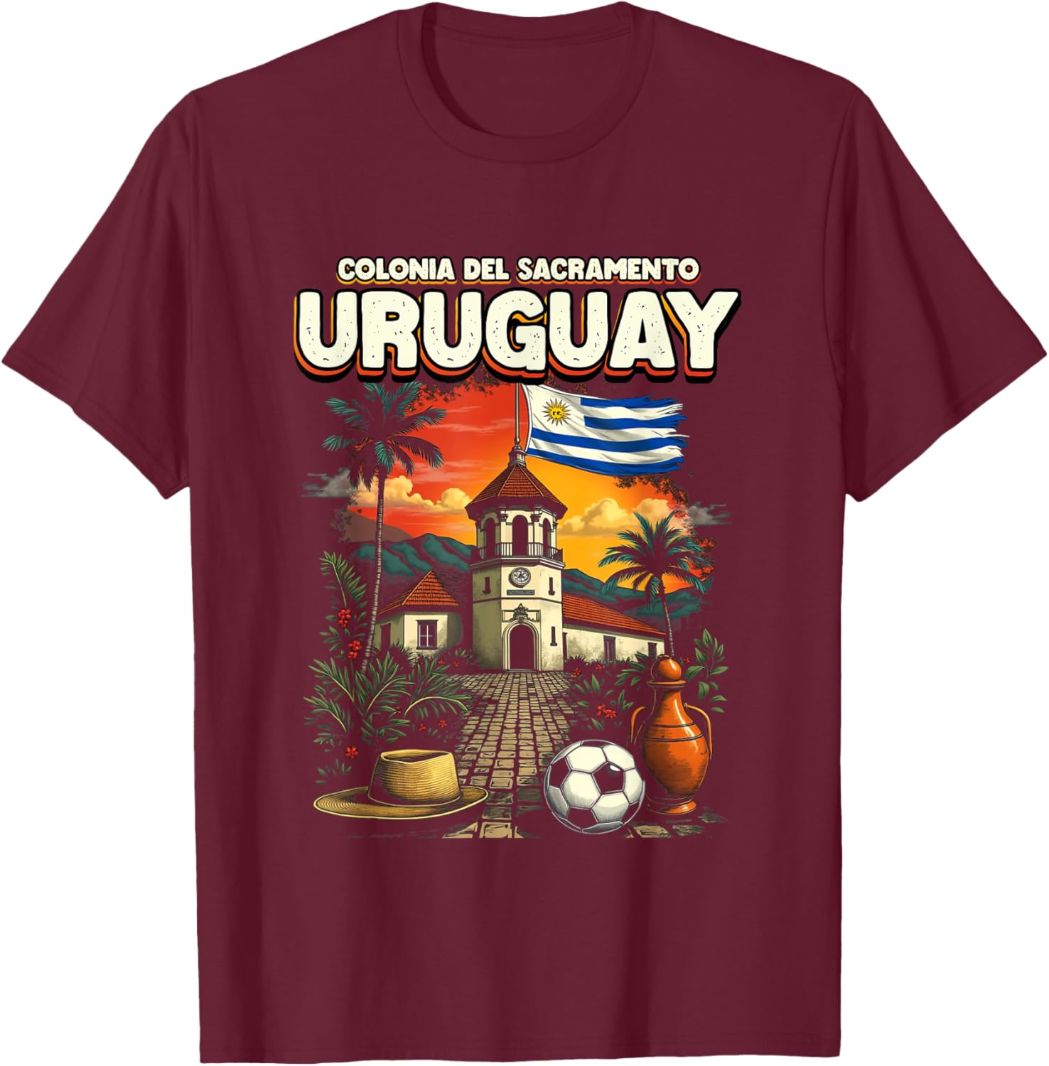 Colonia Del Sacramento Uruguay T-Shirt for Memorable Vacation Souvenir - 12