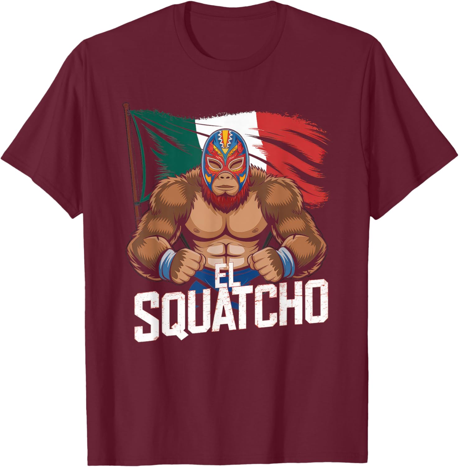 El Squatcho Bigfoot T-Shirt for Men and Women - Fun Sasquatch Design - 2