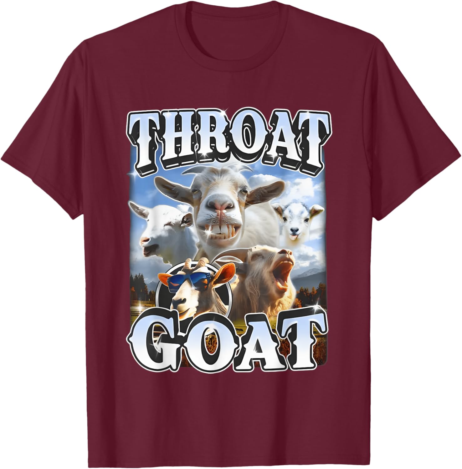 Throat Goat Retro Funny Gag T-Shirt for Adult Humor Lovers - 19