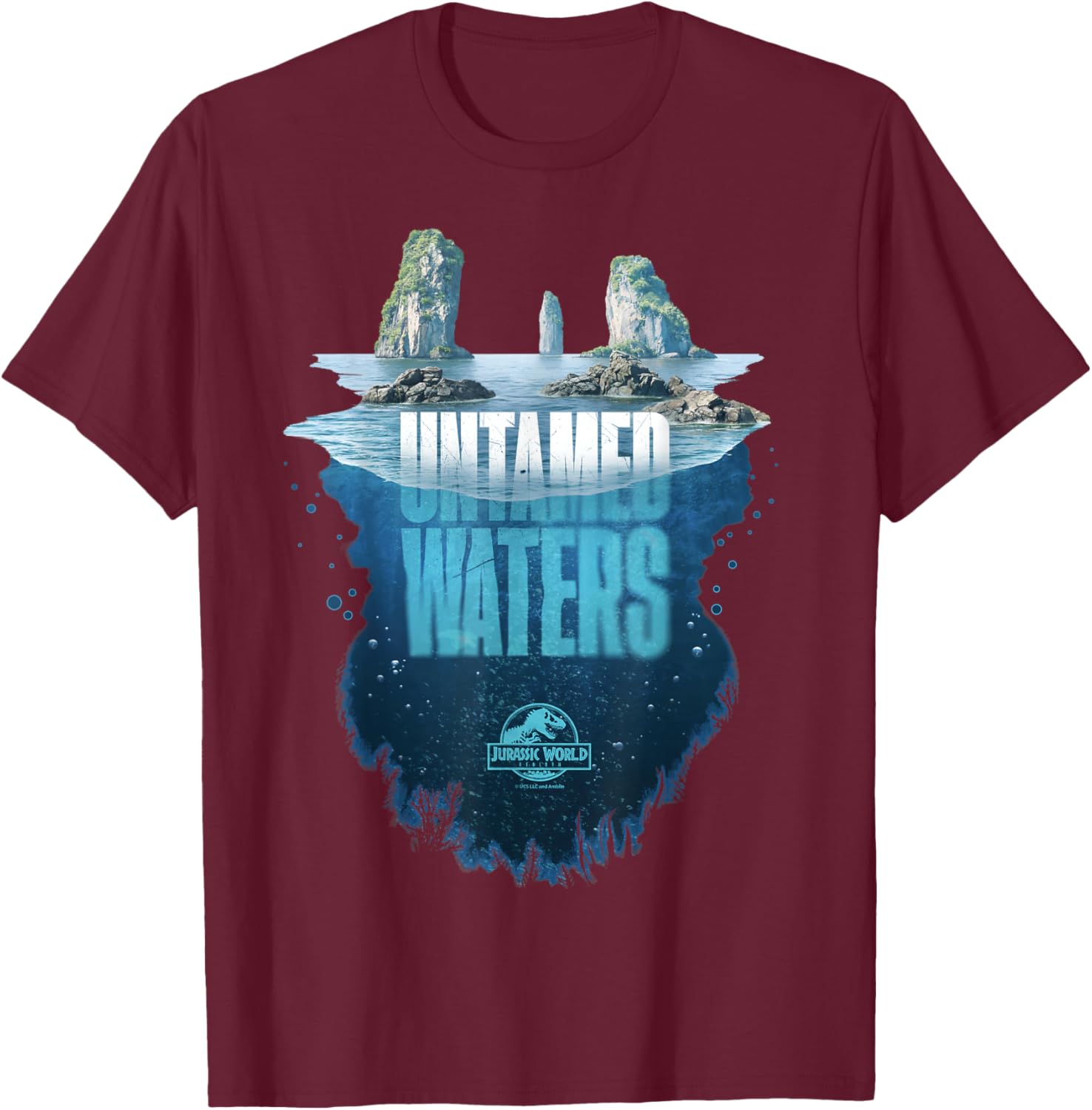 Jurassic World Rebirth Untamed Waters Island T-Shirt for Dino Fans - 20