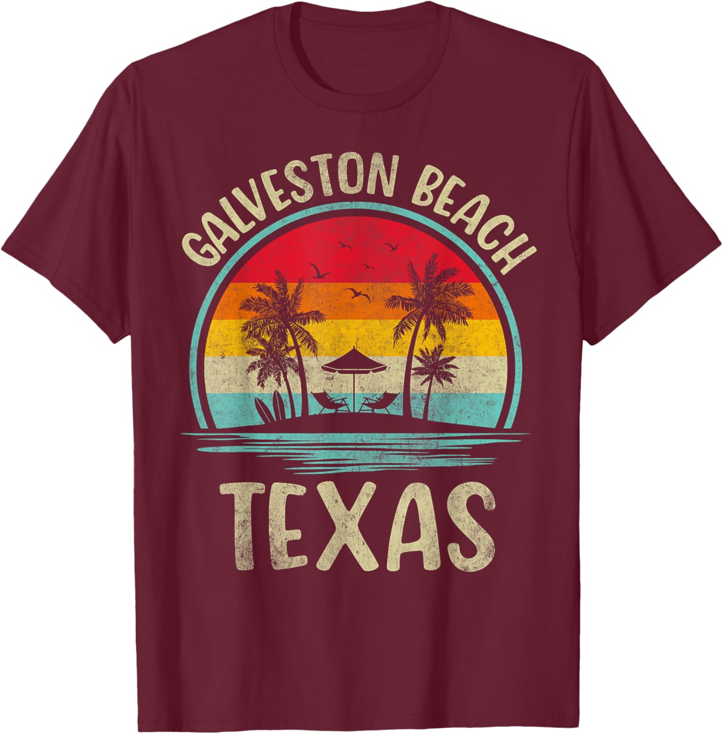 Galveston Beach Summer Vacation Palm Tree Family T-Shirt for Fun Days - 19