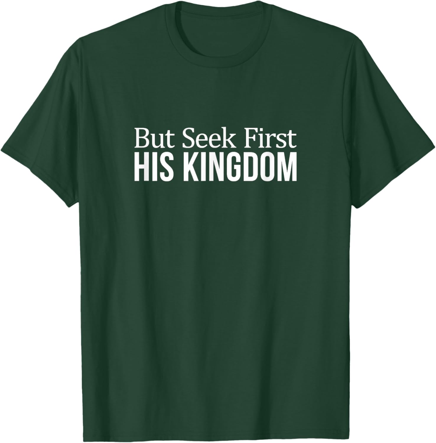 Faith-Inspired Seek First His Kingdom T-Shirt for Everyday Style - 7