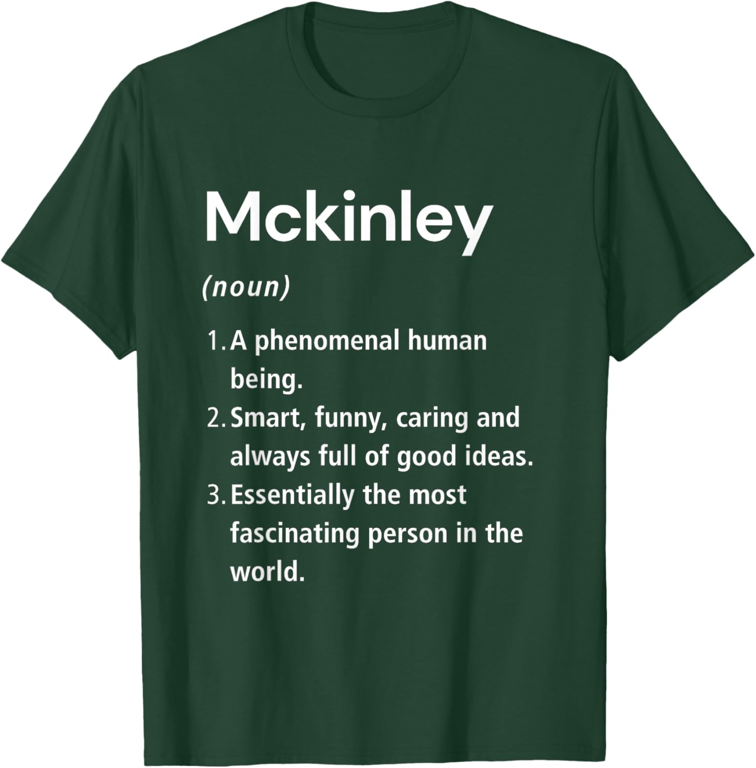 Funny Mckinley Name Definition T-Shirt - Perfect Gift for Friends - 8