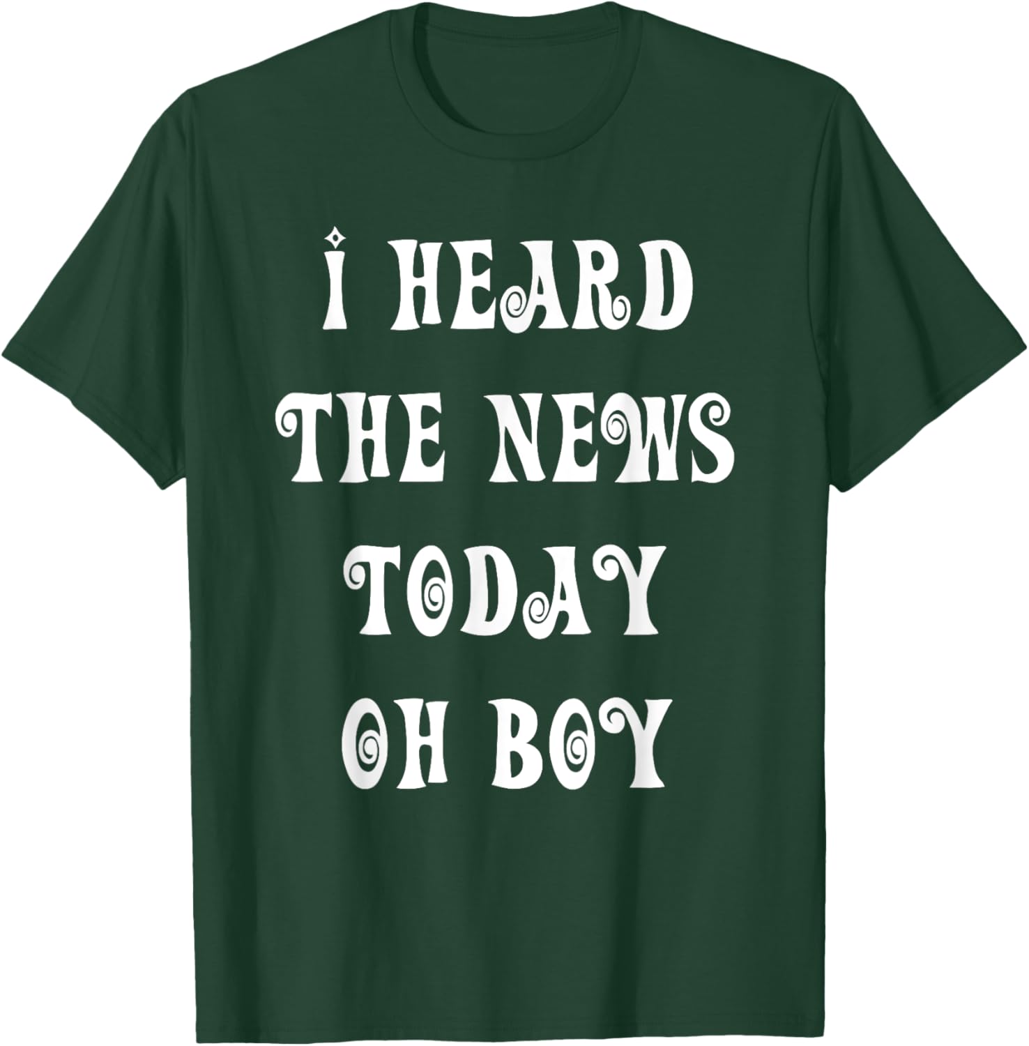 I Heard The News Today Oh Boy T-Shirt for Music Lovers and Fans - 24