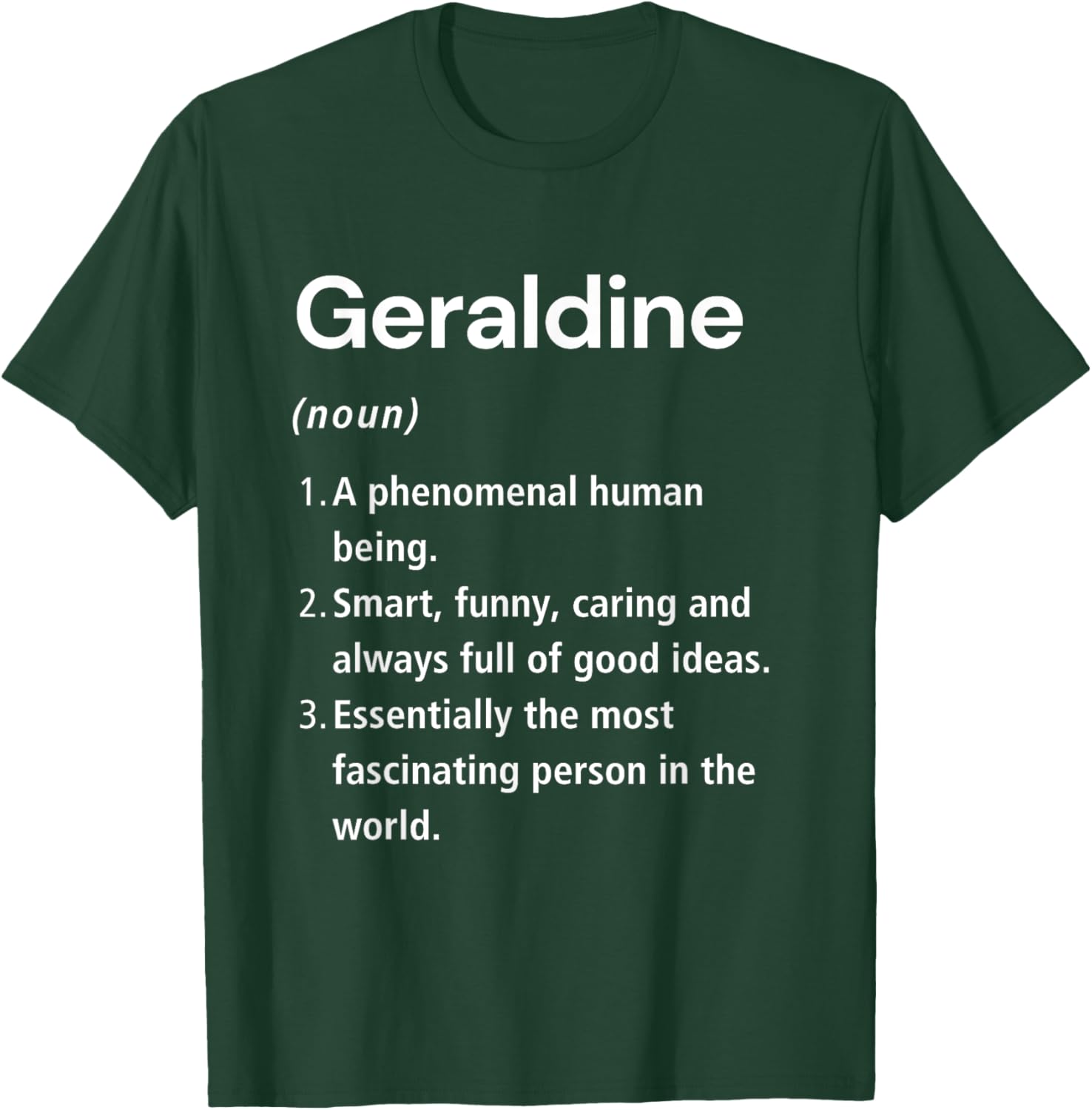 Funny Geraldine Name Definition T-Shirt - Unique Gift for Everyone - 19