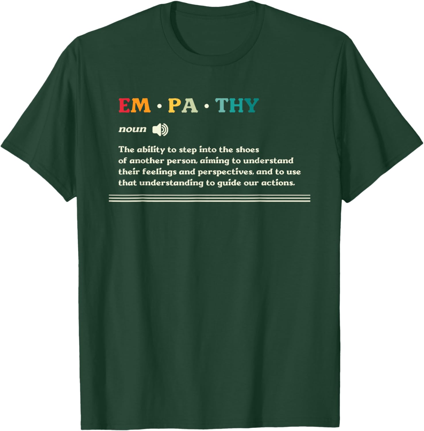 Empathy Noun Ability to Understand Feelings T-Shirt for Compassionate Souls - 16