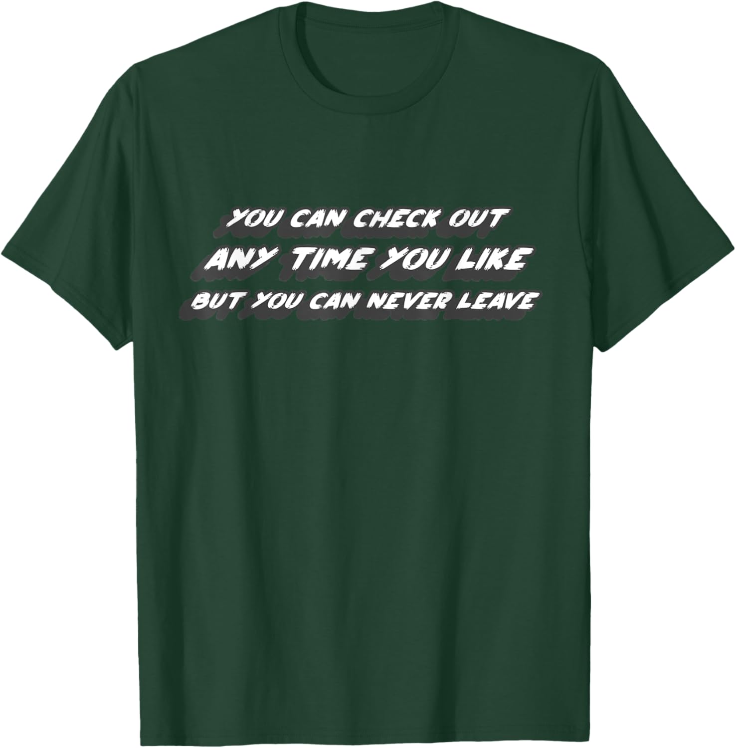 Cool You're Free to Check Out Anytime T-Shirt for Music Lovers - 7