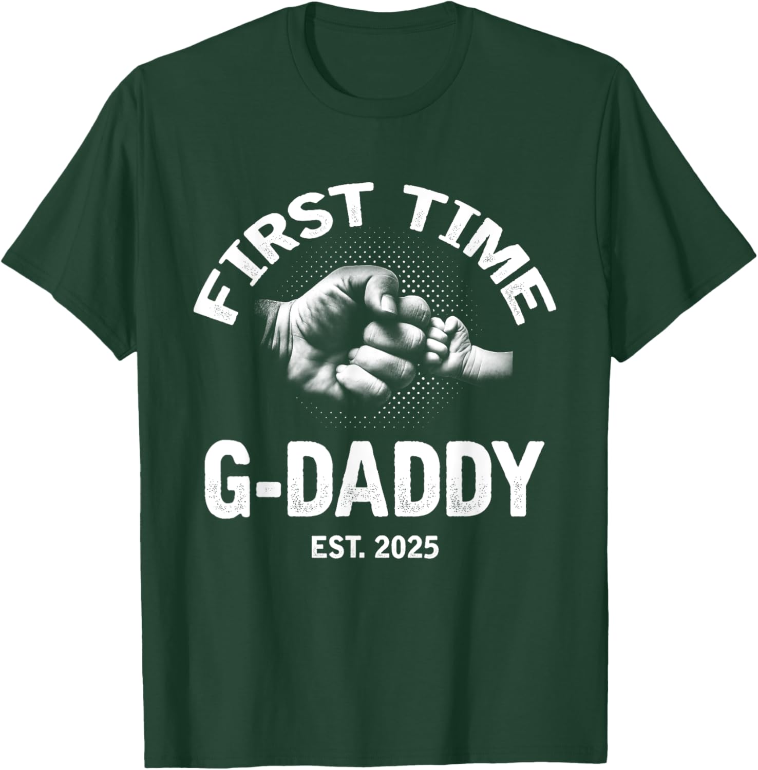 First Time G-Daddy 2025 Father's Day Vintage T-Shirt for Proud Dads - 5