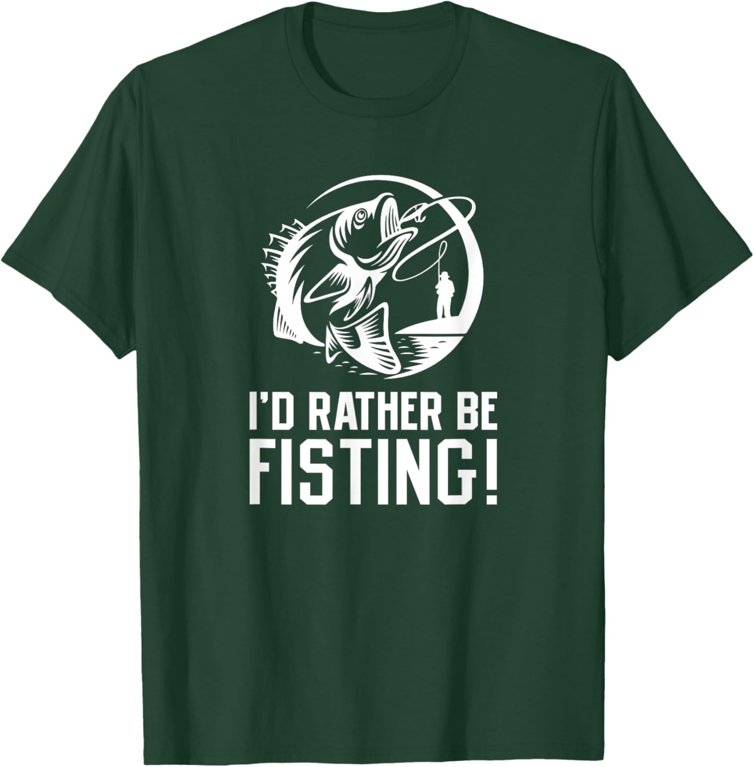 I'd Rather Be Fisting Funny Graphic T-Shirt for Casual Wear - 4