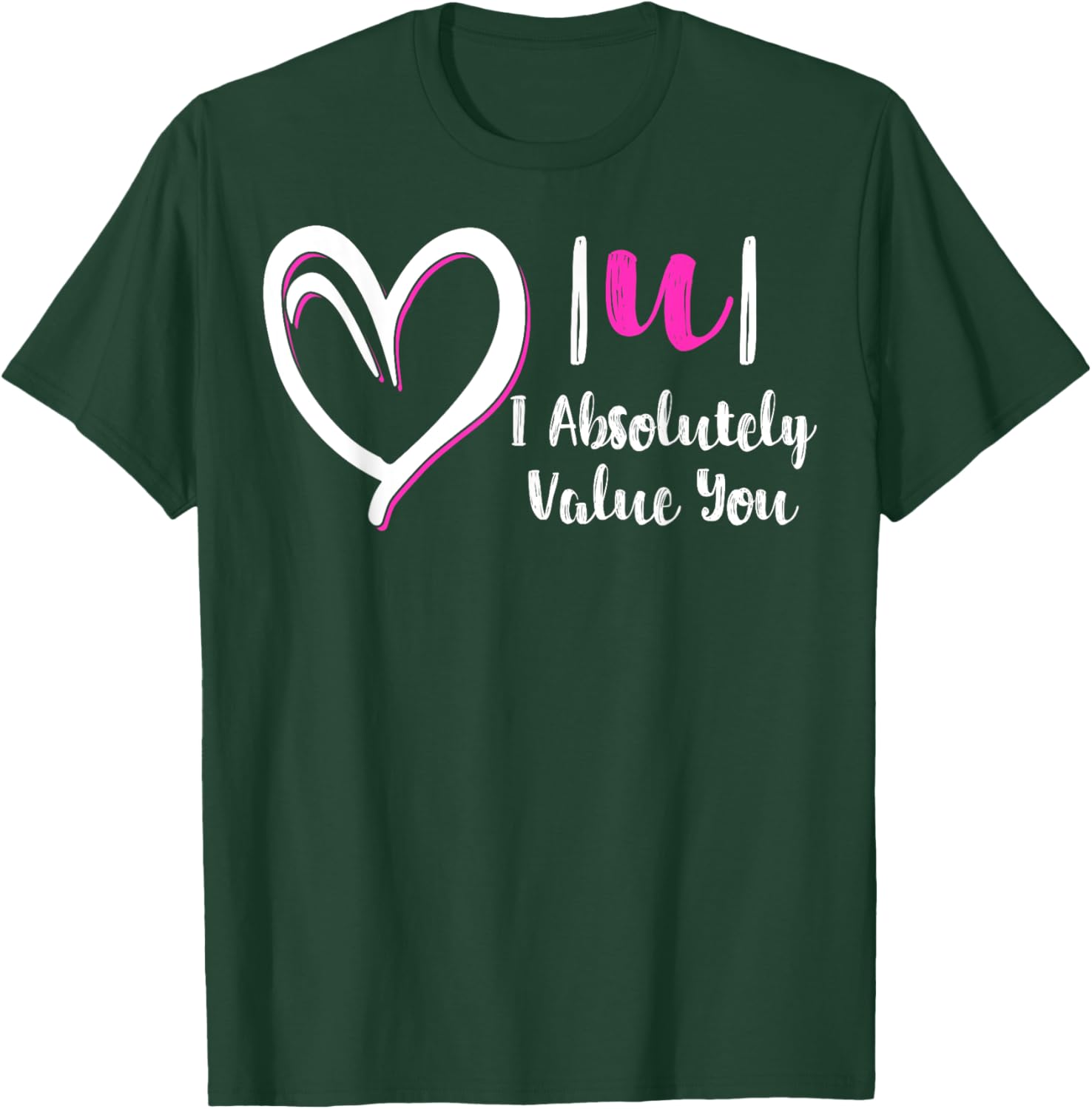 Funny Math Teacher Valentine's Day T-Shirt - I Absolutely Value You Gift - 11
