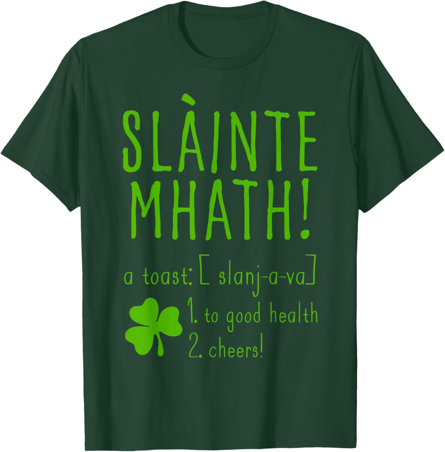 Sláinte Mhath T-Shirt for Good Health Cheers - Funny Scotland Style Top - 5