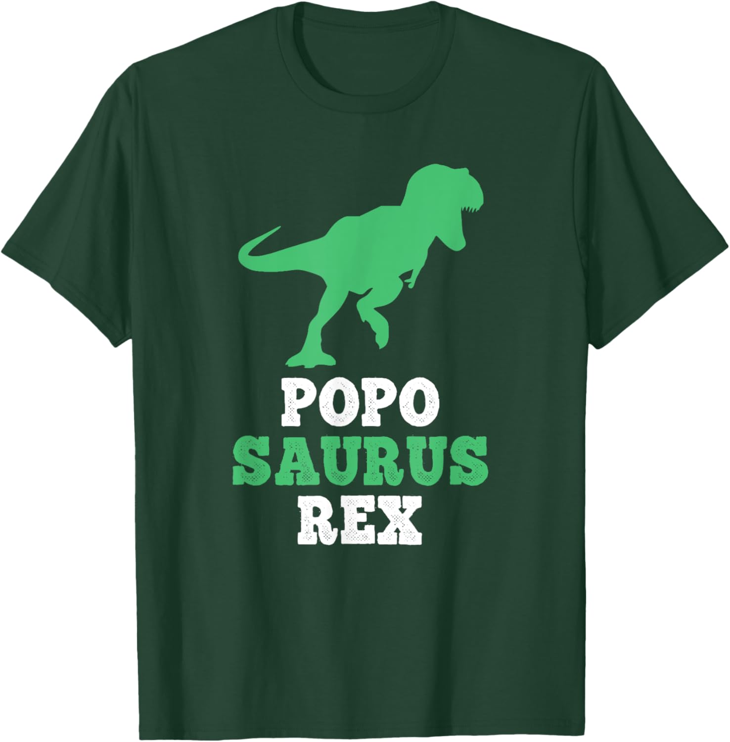 Funny Popo-Saurus Rex Dinosaur T-Shirt for Dino Lovers and Kids - 1