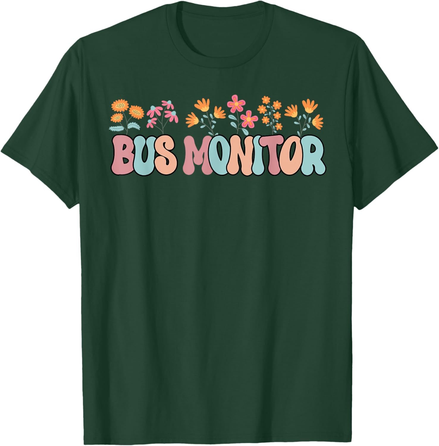 Stylish School Bus Monitor T-Shirt for Women - Fun Bus Aid Apparel - 2