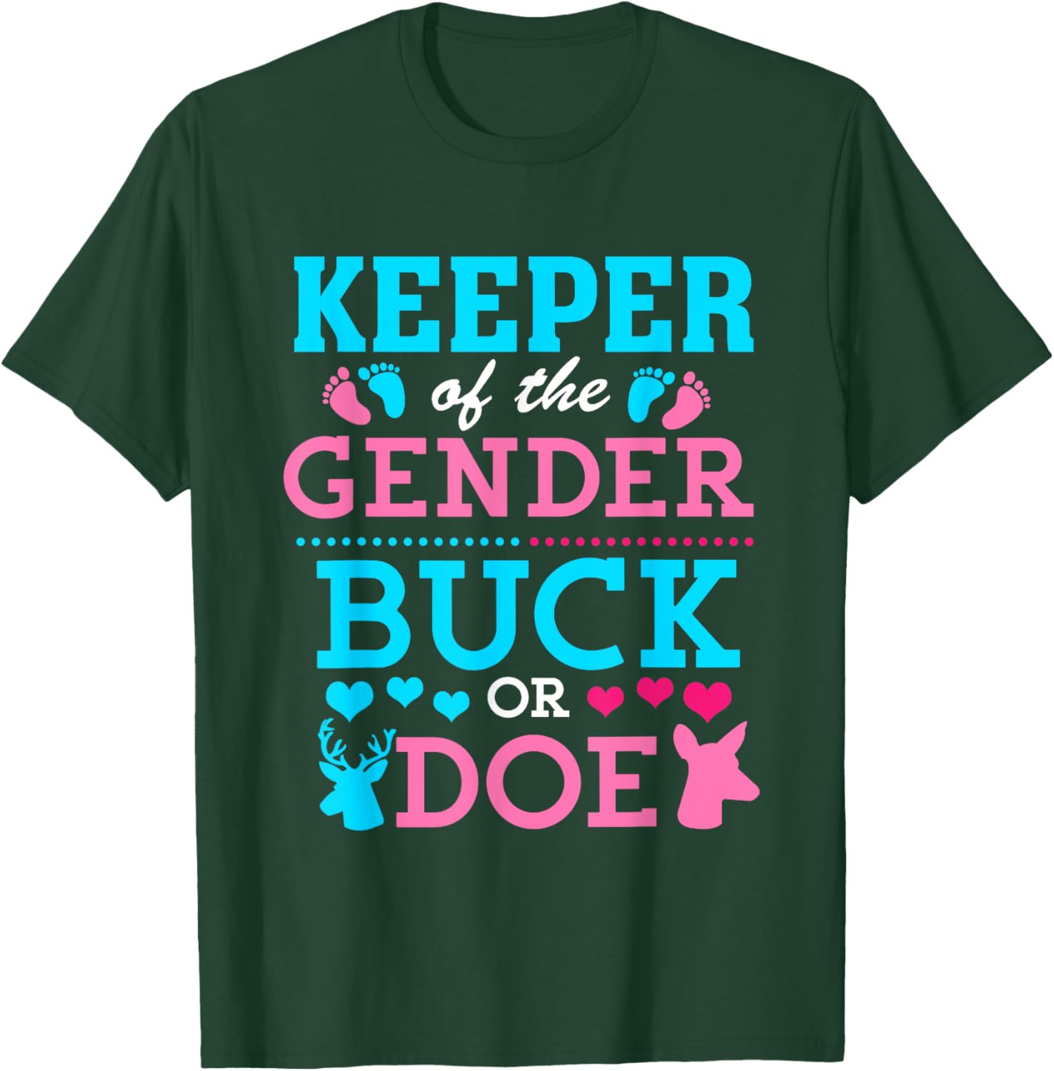 Funny Buck or Doe Gender Reveal T-Shirt for Baby Shower Celebrations - 9
