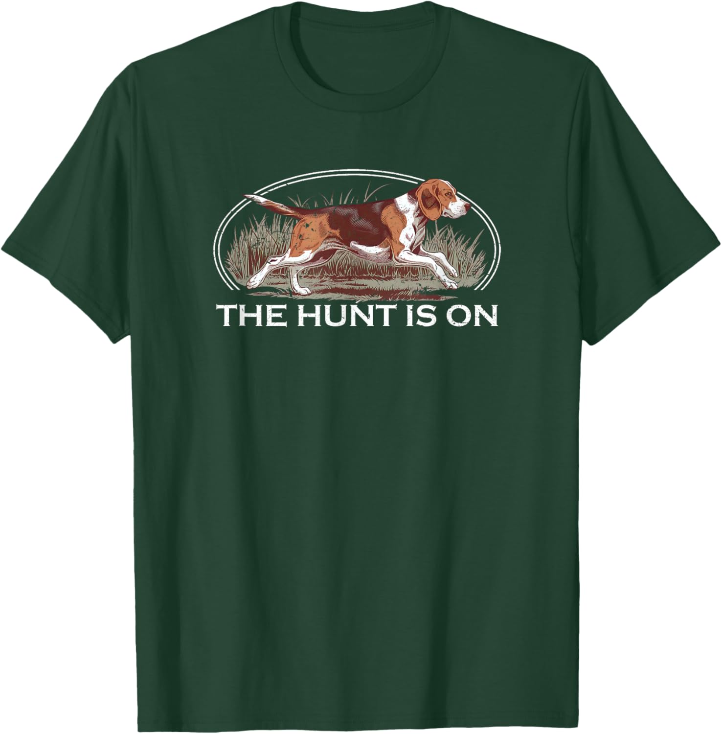 Beagle Hunting T-Shirt for Men and Women - Fun Deer and Rabbit Design - 6