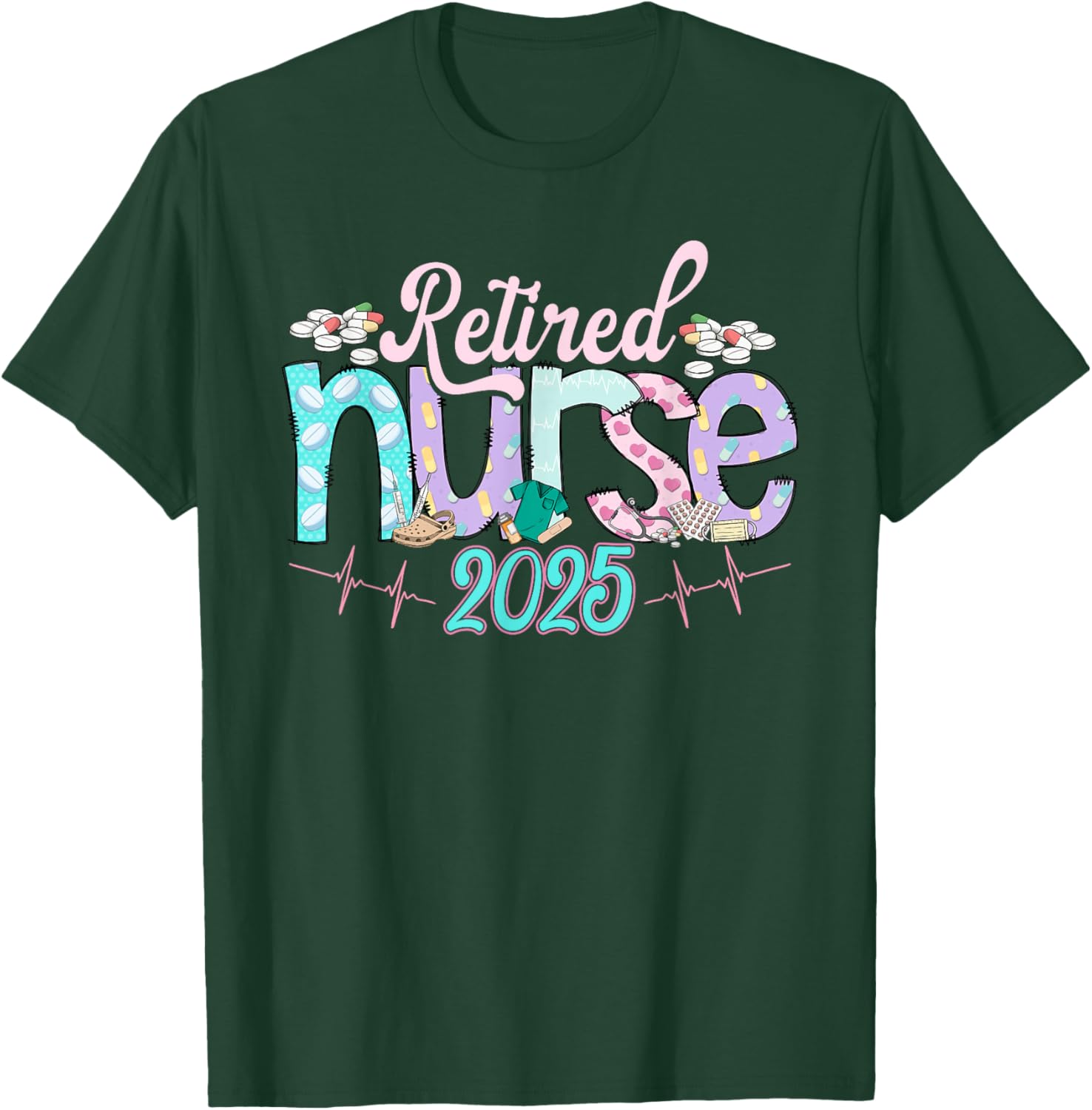 Tie Dye Retired Nurse T-Shirt 2025 Perfect Gift for Nurses - 4