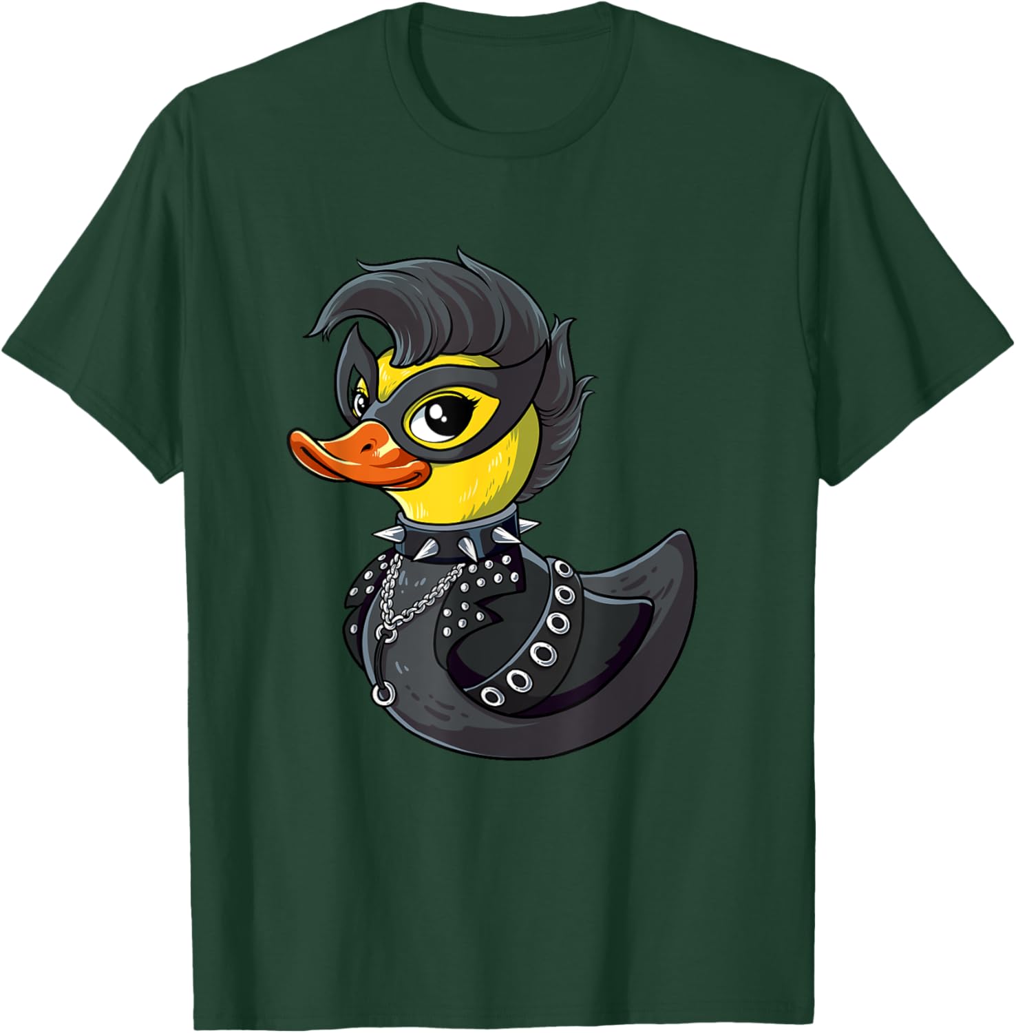 Punk Duck Rocker T-Shirt for Music Lovers - Cool Graphic Tee - 11