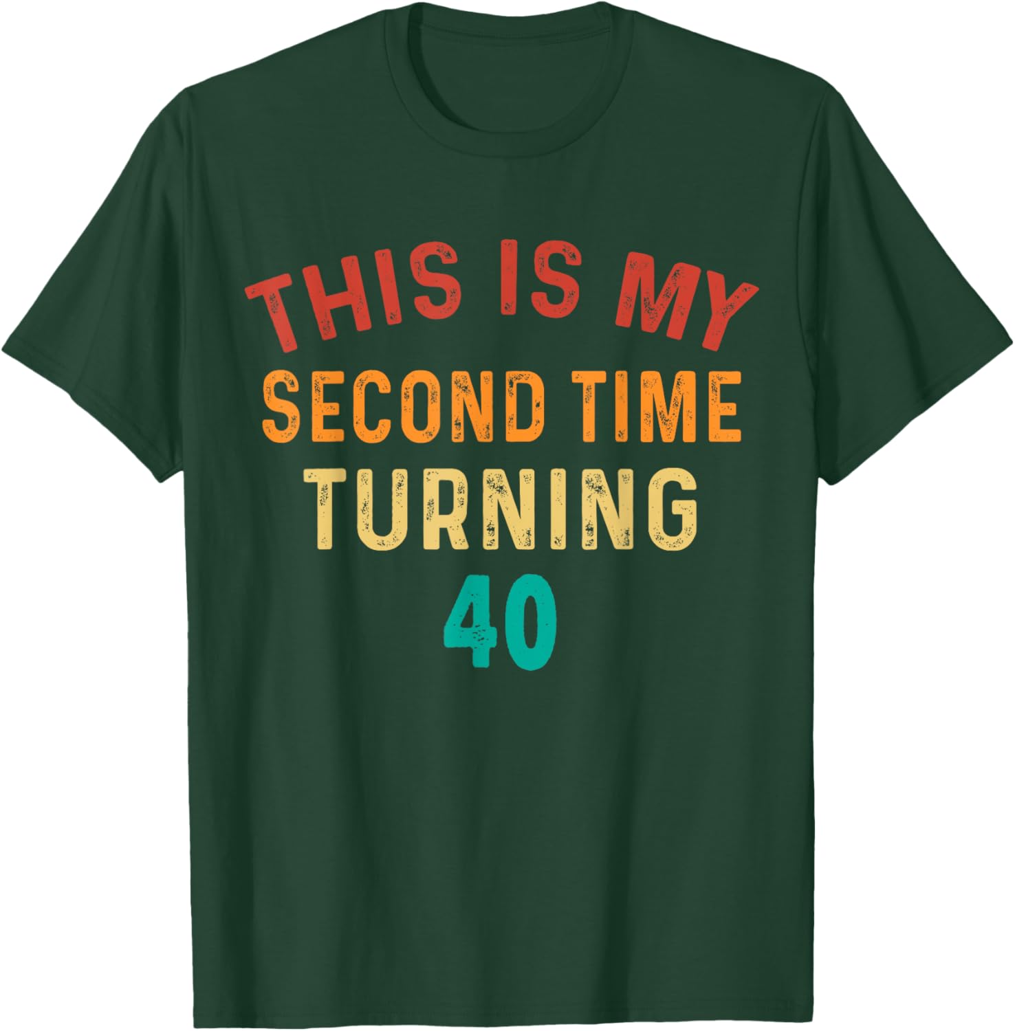 Funny 80th Birthday T-Shirt for Second Time Turning 40 Celebration - 4