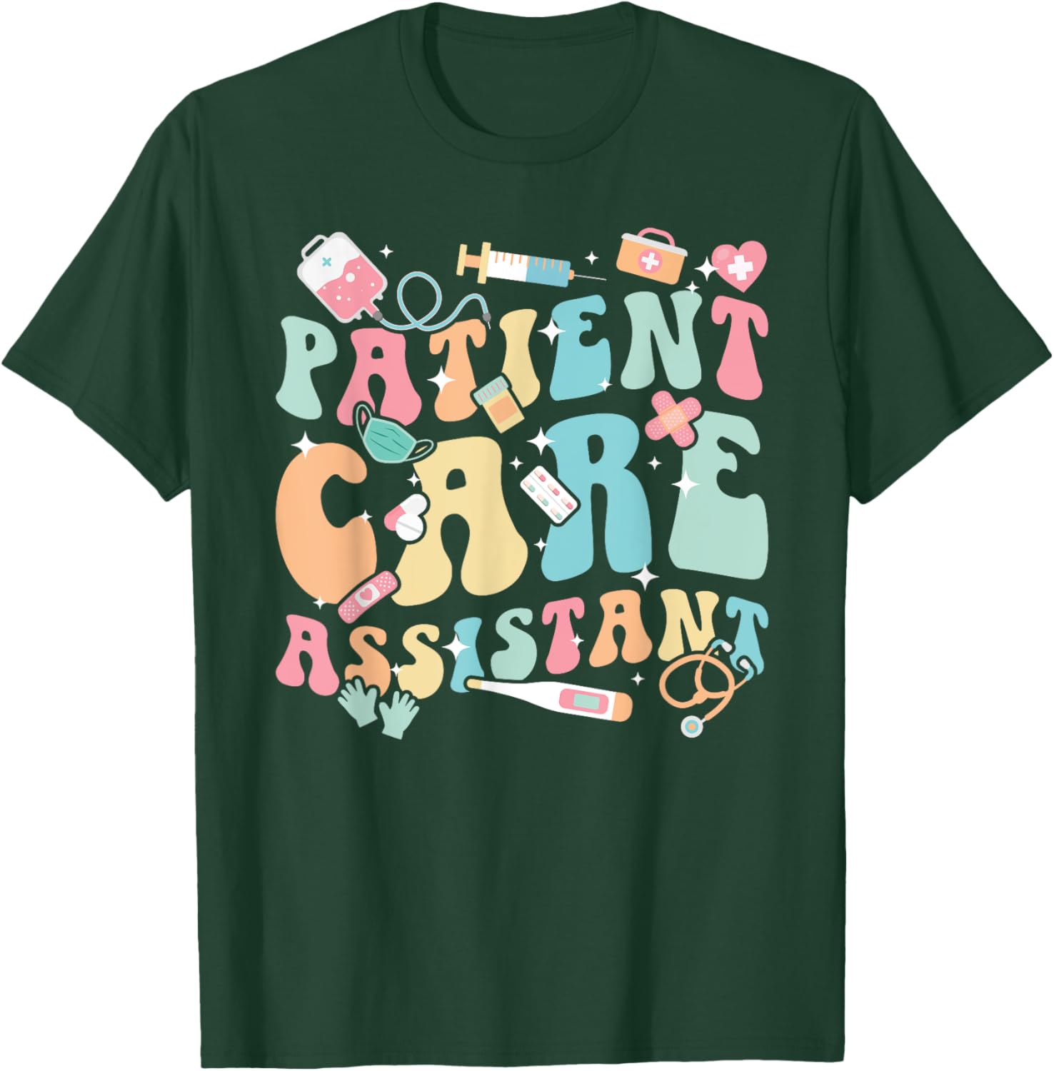 Groovy PCA Appreciation T-Shirt for Patient Care Assistants and Nurses - 1