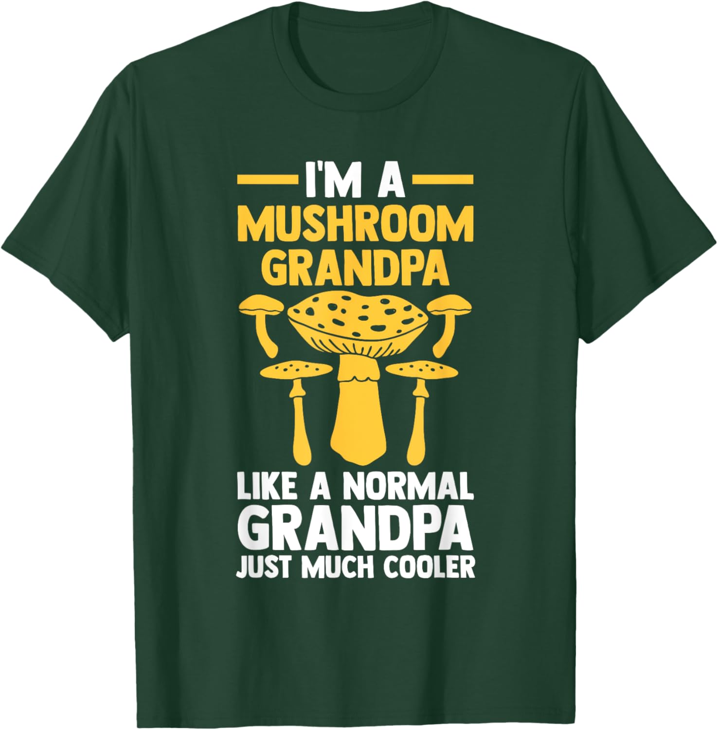 Mushroom Grandpa T-Shirt for Fun Lovers of Mushrooms and Nature - 9