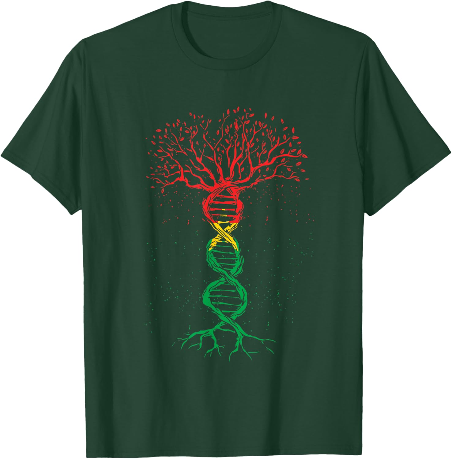 Burkina Faso Pride T-Shirt with DNA Tree Roots and Flag Design - 9
