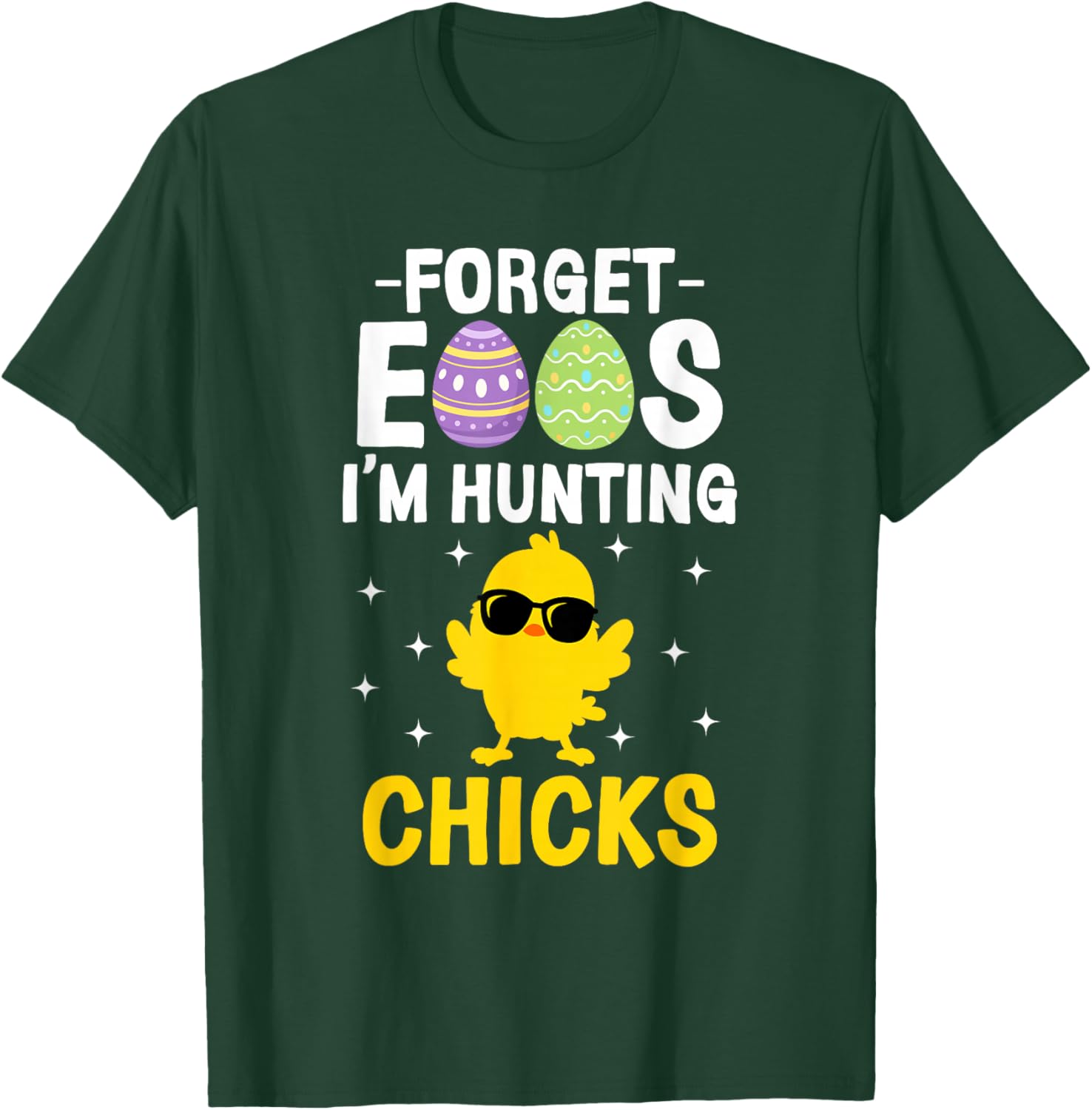Funny Easter T-Shirt for Boys - Forget Eggs I'm Hunting Chicks Apparel - 12