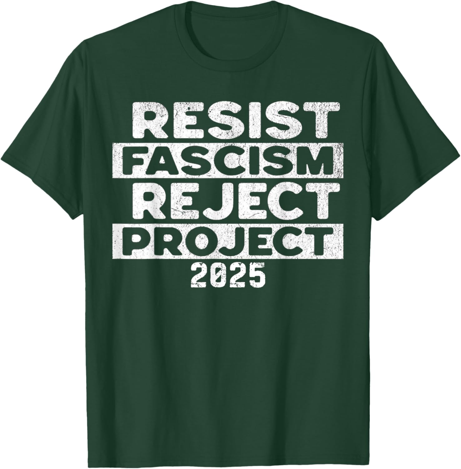 Resist Fascism Reject Project 2025 T-Shirt - Powerful Statement Apparel - 23