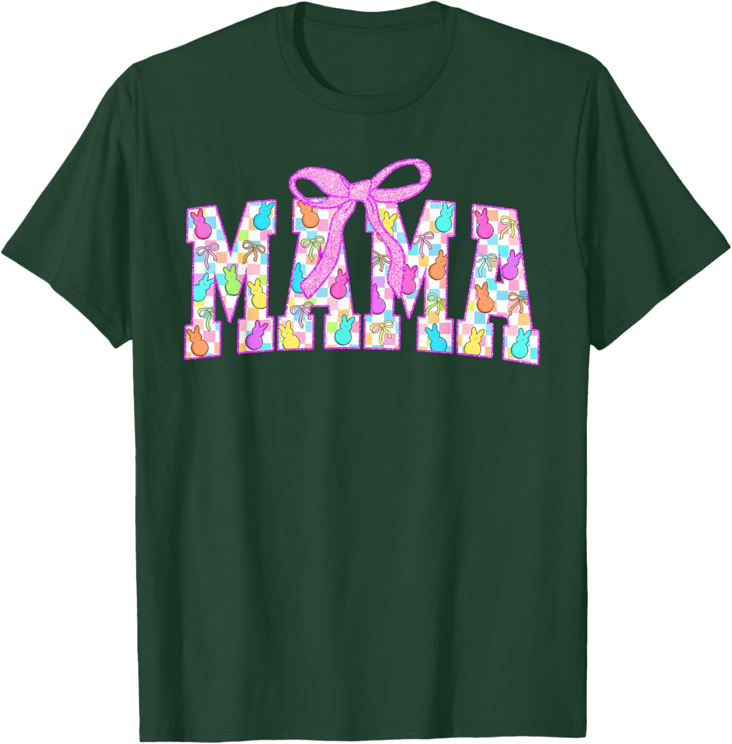 Mama Coquette Happy Easter Bunny T-Shirt for Spring Egg Hunts - 10