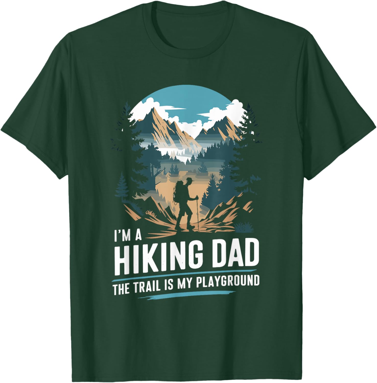 Hiking Dad Trekking T-Shirt for Outdoor Mountain Adventures - 14