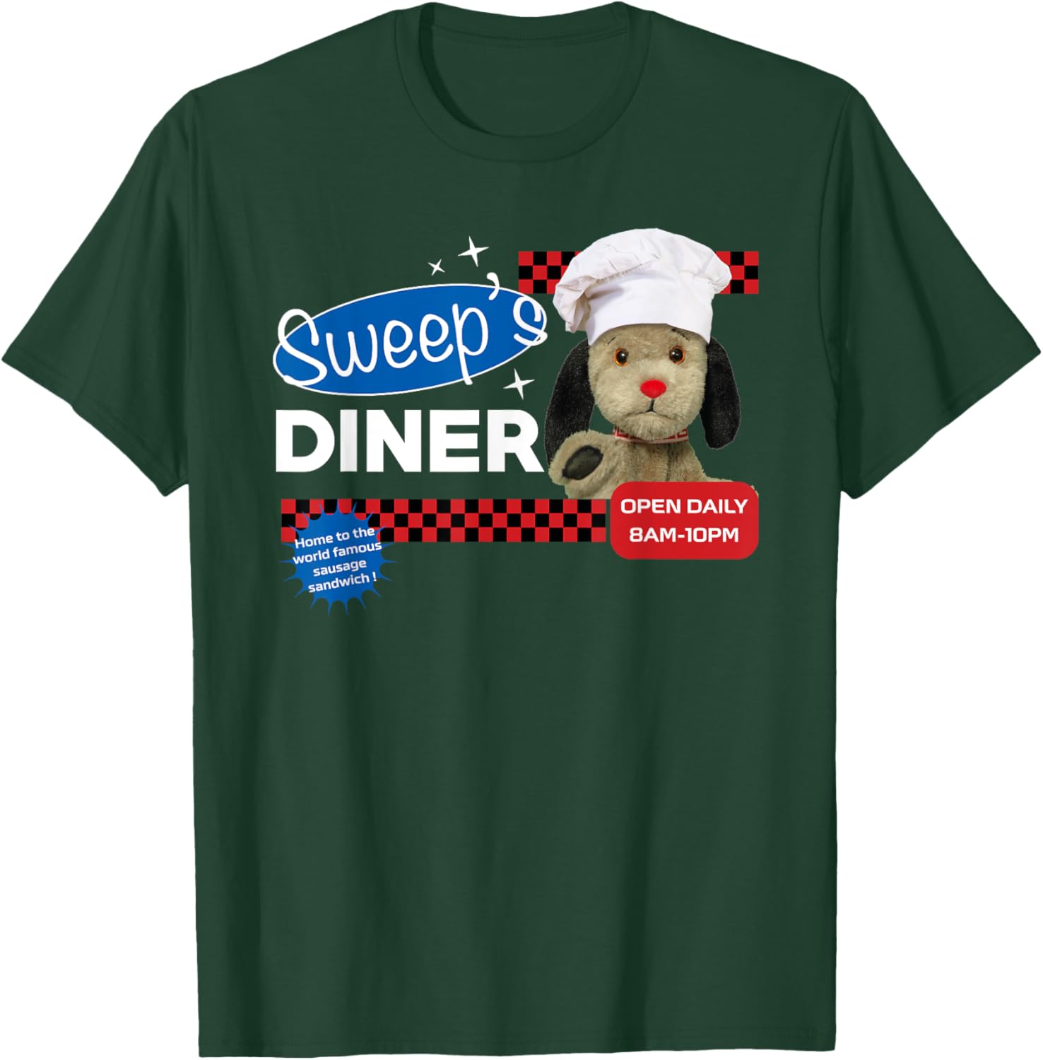 Sooty Sweeps Diner Open Daily T-Shirt for Foodies and Casual Wear - 8