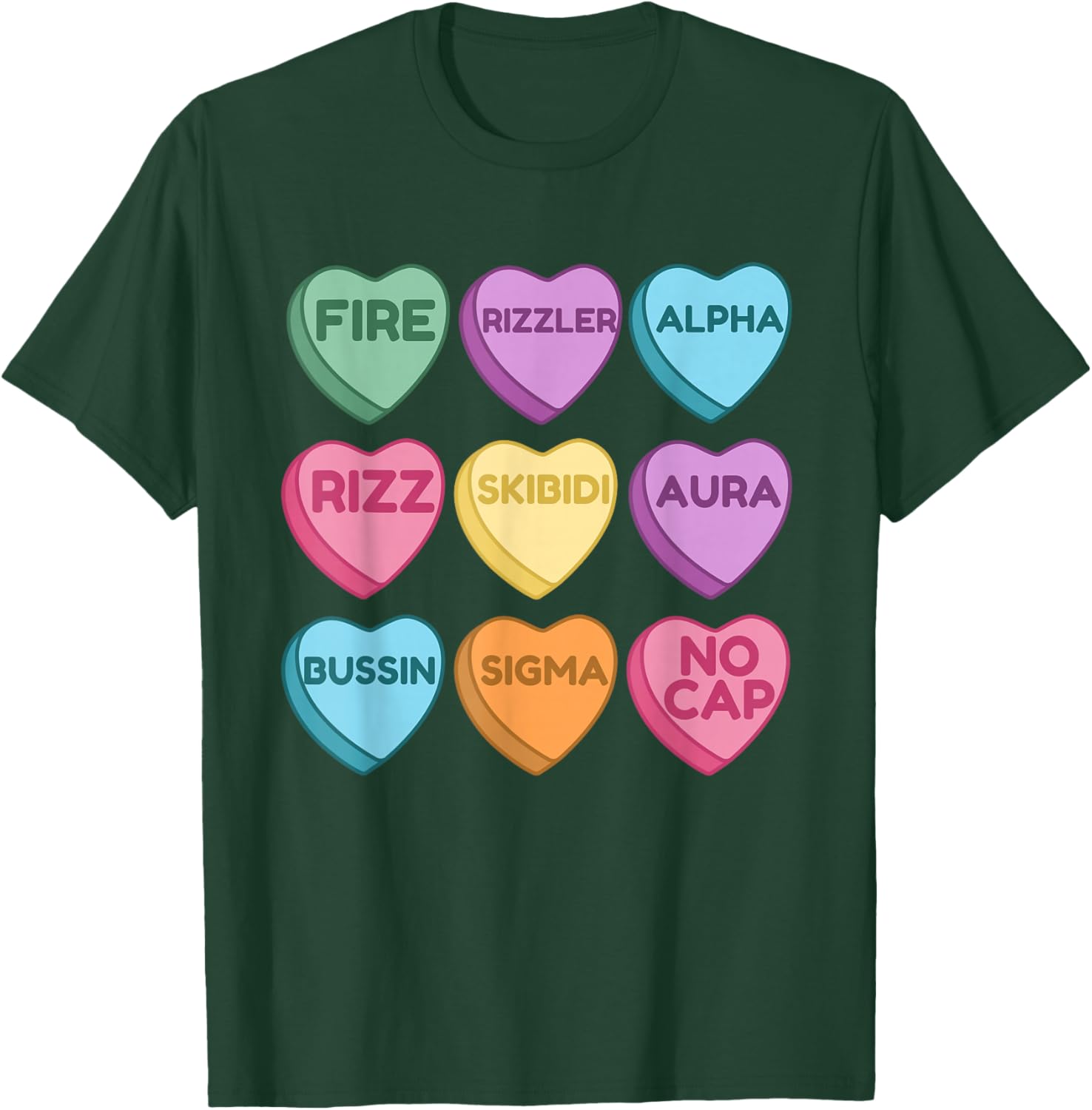 Skibidi Valentine's Day Funny Rizz T-Shirt for Trendy Love Birds - 13