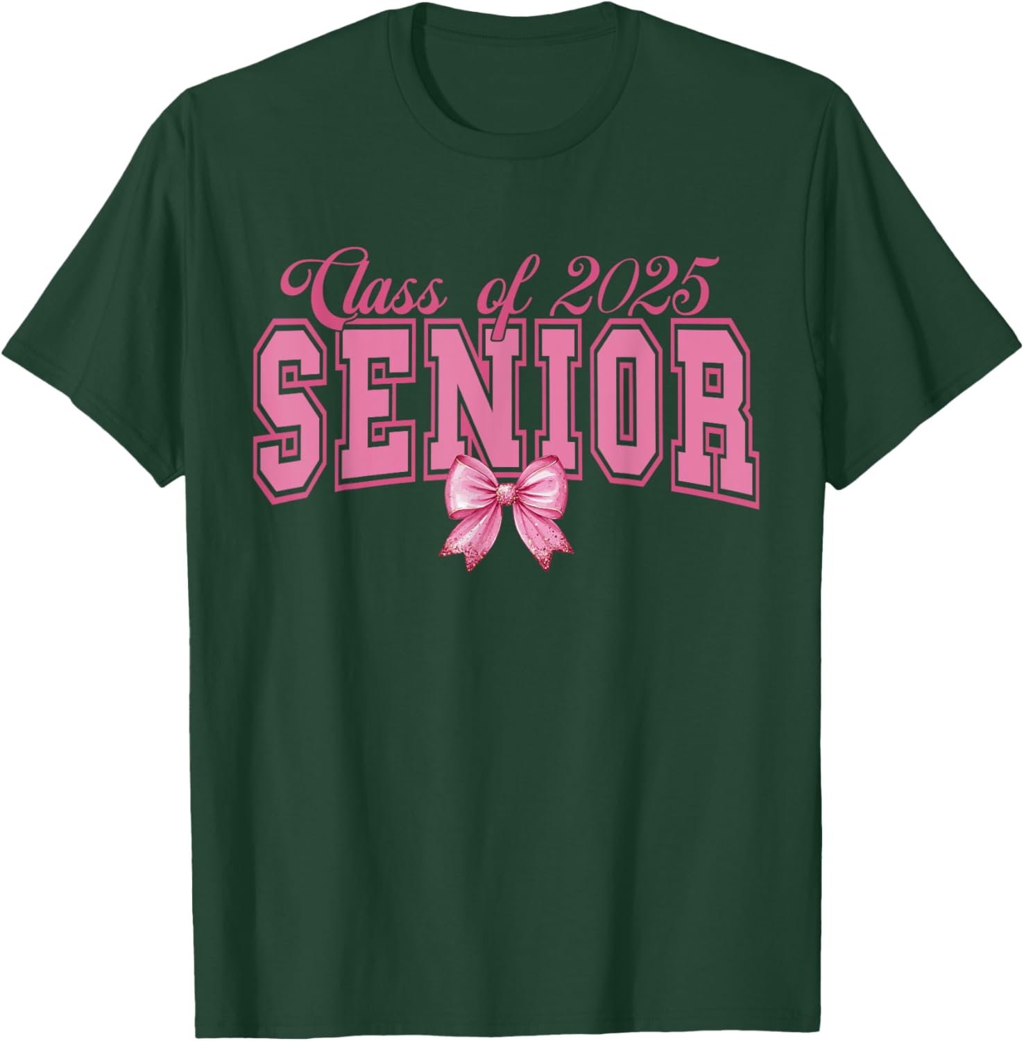 Class of 2025 Graduation Bow Tee Stylish T-Shirt for Proud Grads - 12