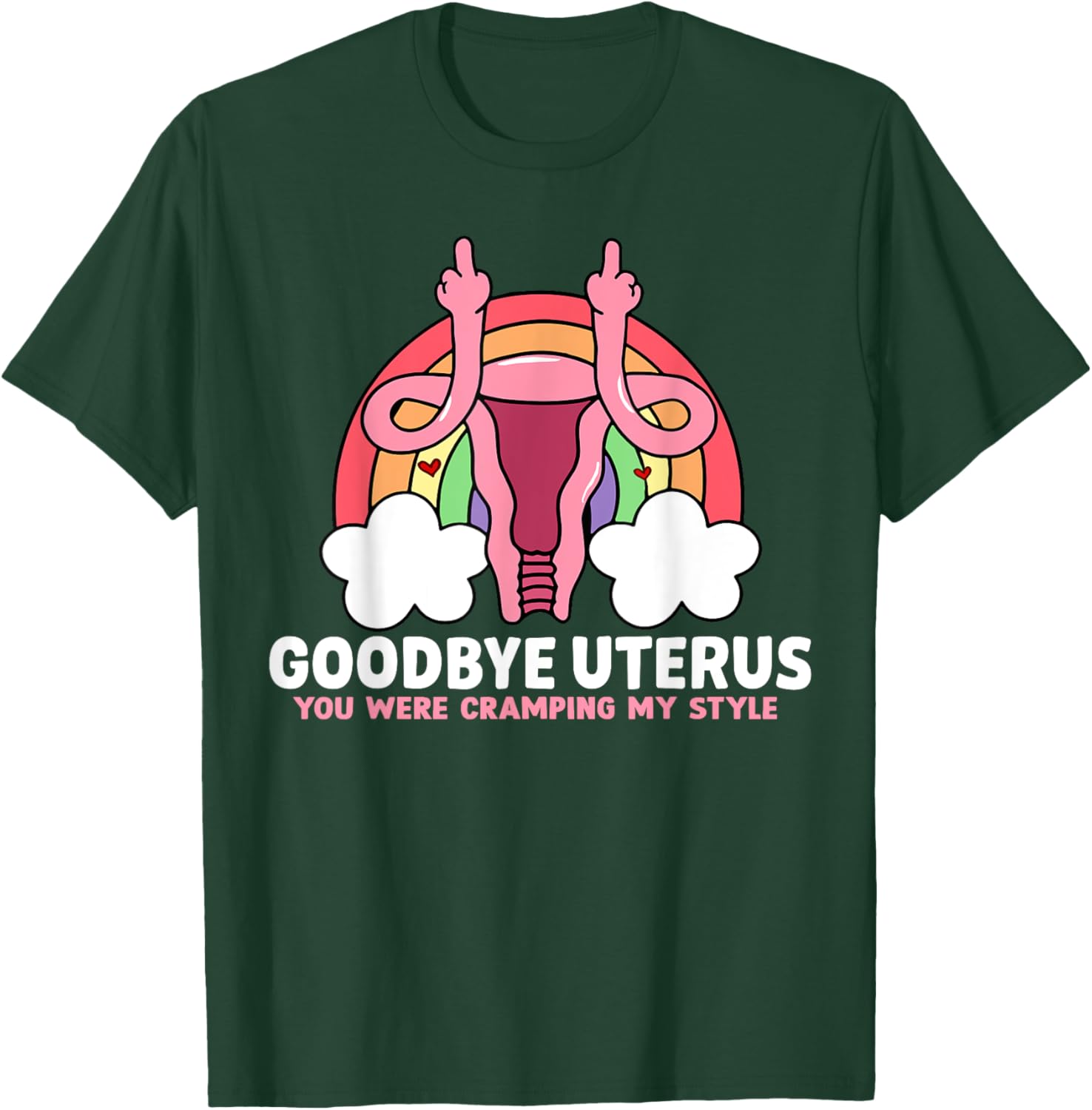 Goodbye Uterus Hysterectomy Surgery T-Shirt for Empowering Women - 6