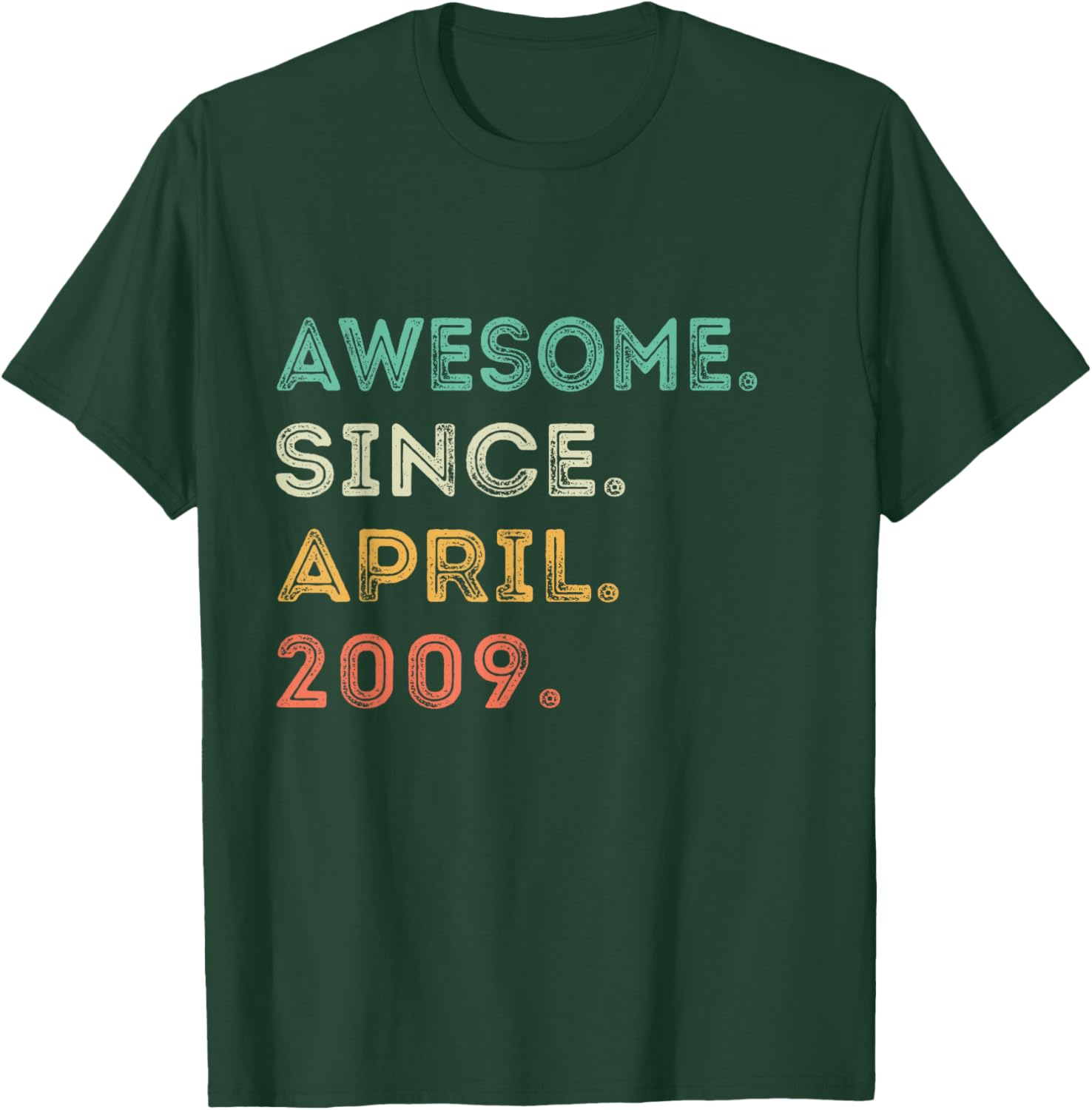 16th Birthday T-Shirt Awesome Since April 2009 Fun Gift for Teens - 2