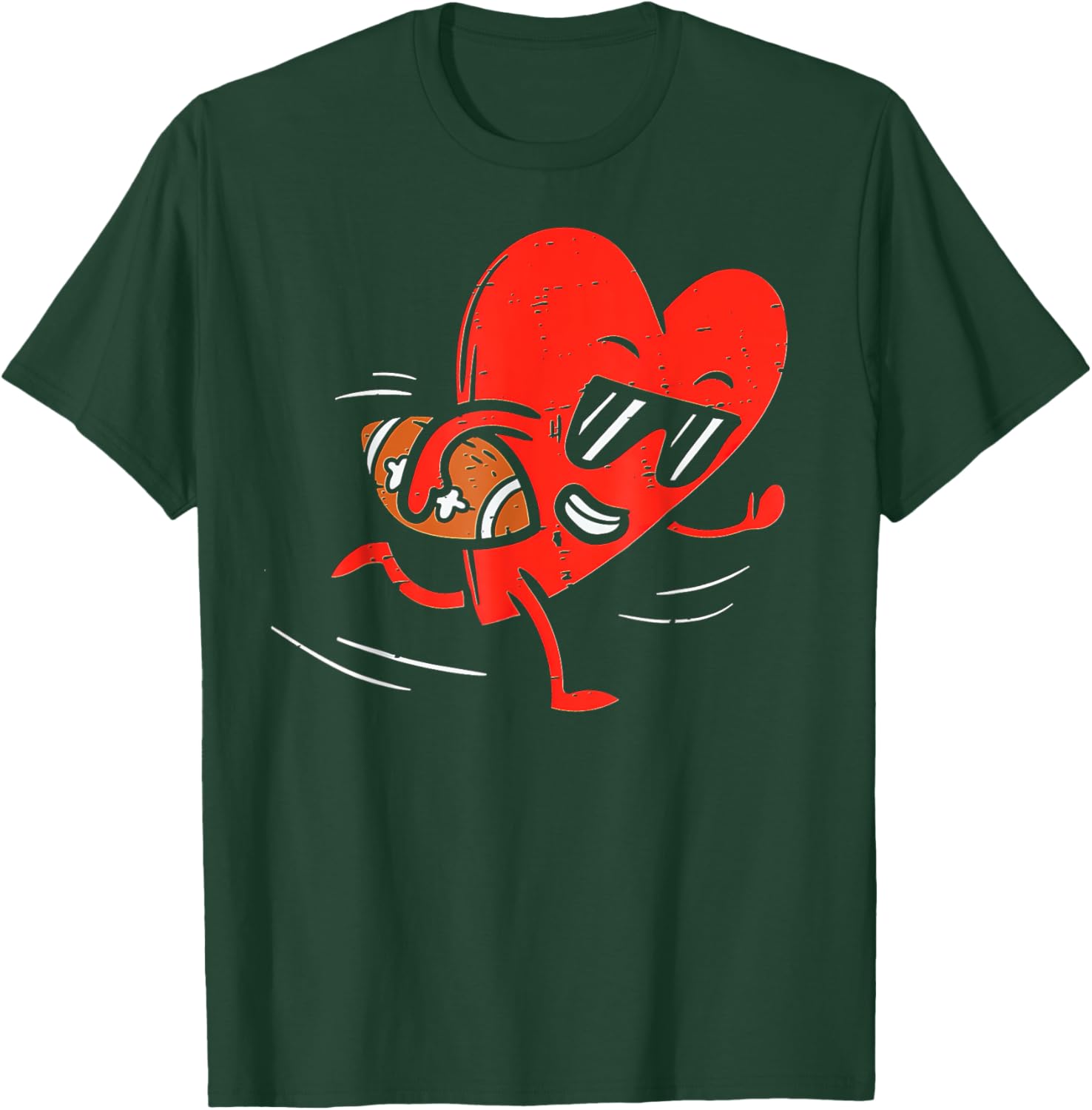 Heart Football Valentines Day T-Shirt for Boys - Perfect Sports Gift - 13