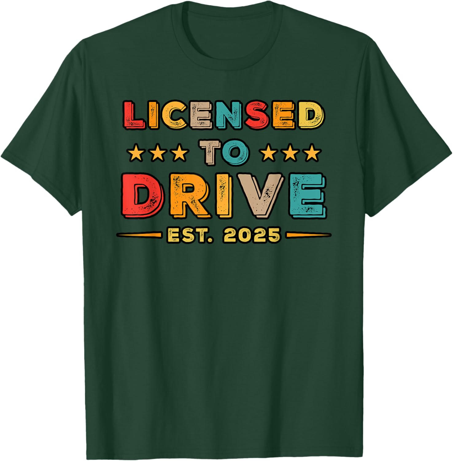 Licensed to Drive 2025 Retro Funny Driver T-Shirt Gift for Car Lovers - 5
