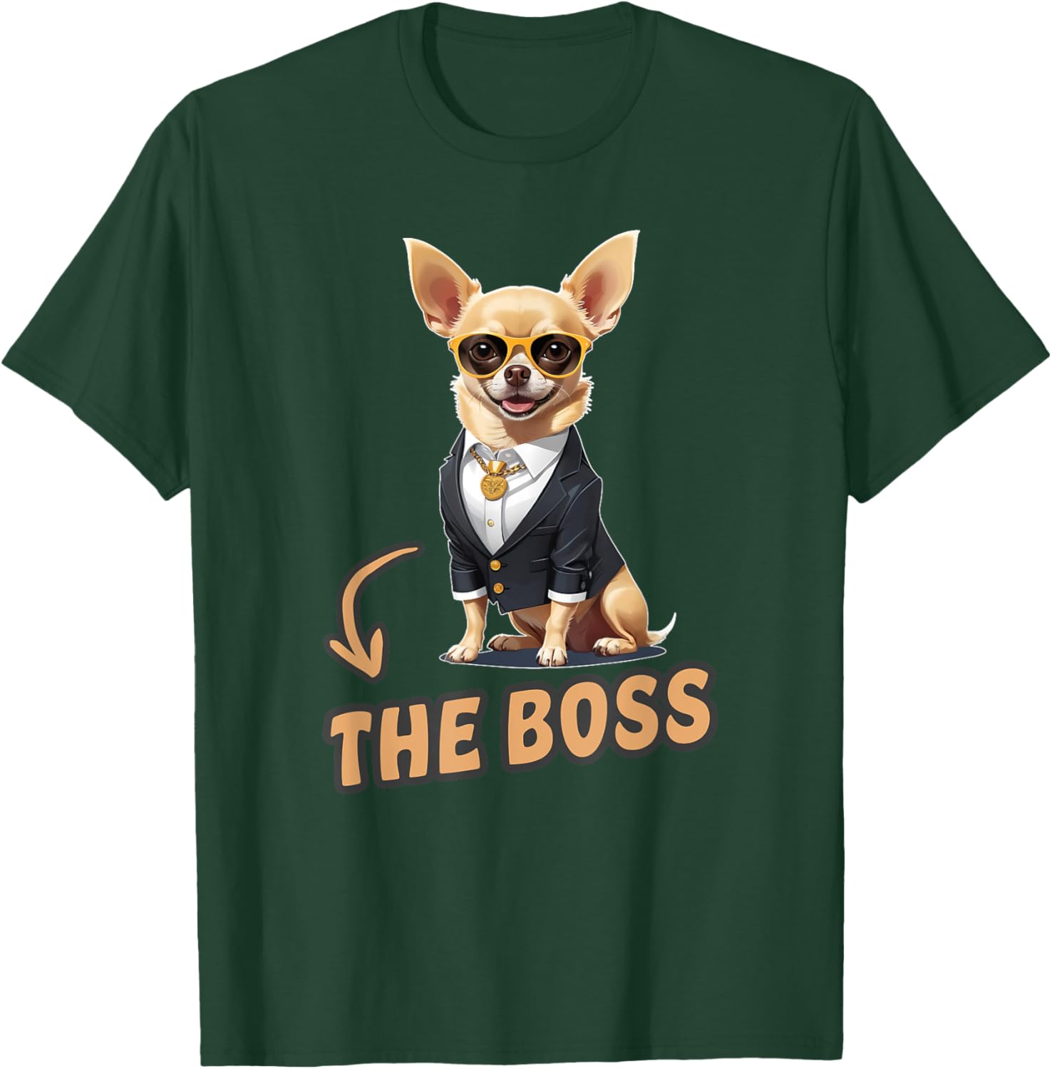 Funny Chihuahua The Boss T-Shirt for Dog Lovers and Owners - 29