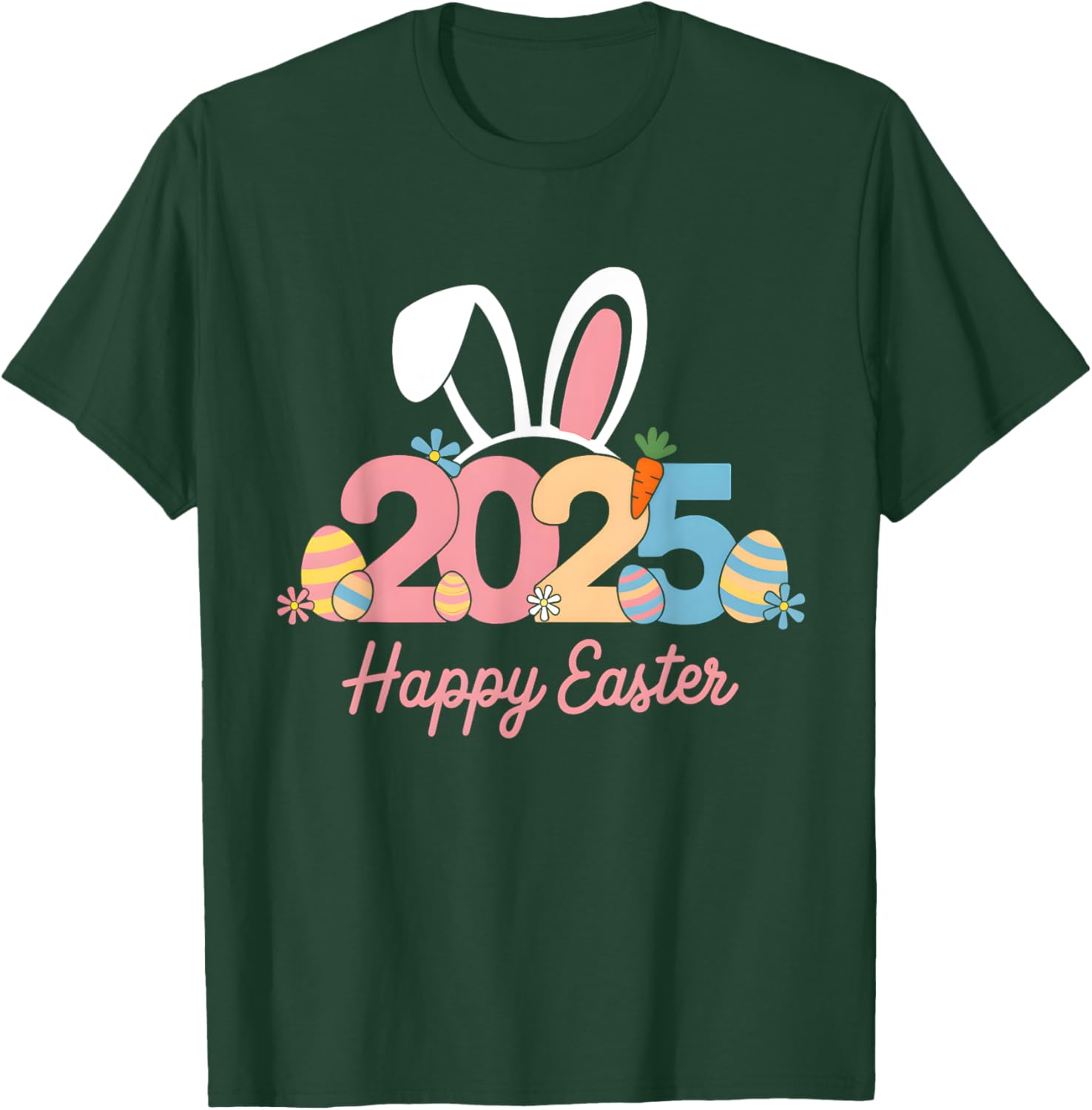 Happy Easter Squad Family T-Shirt 2025 Cute Easter Bunny Design - 17