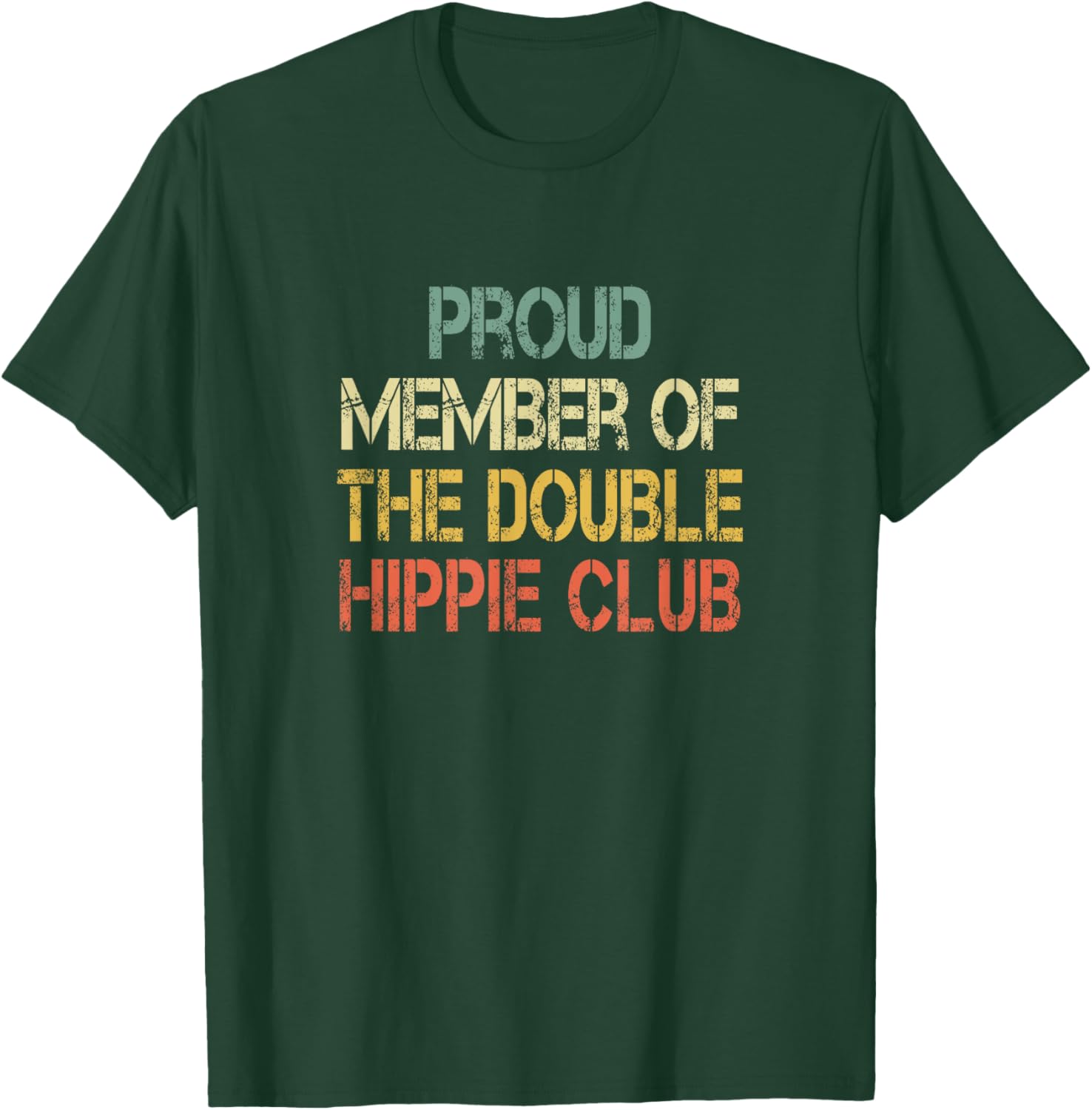 Funny Double Hippie Club T-Shirt for Hip Replacement Surgery Fans - 3