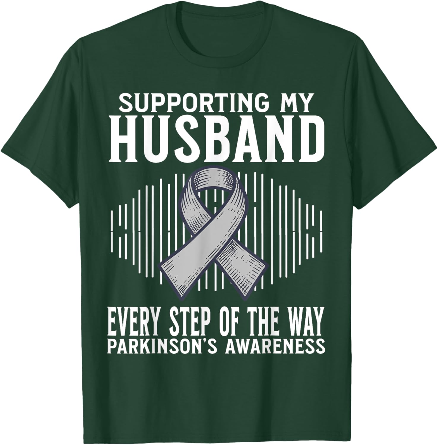 Support My Husband Parkinson's Disease Awareness T-Shirt Gift - 15