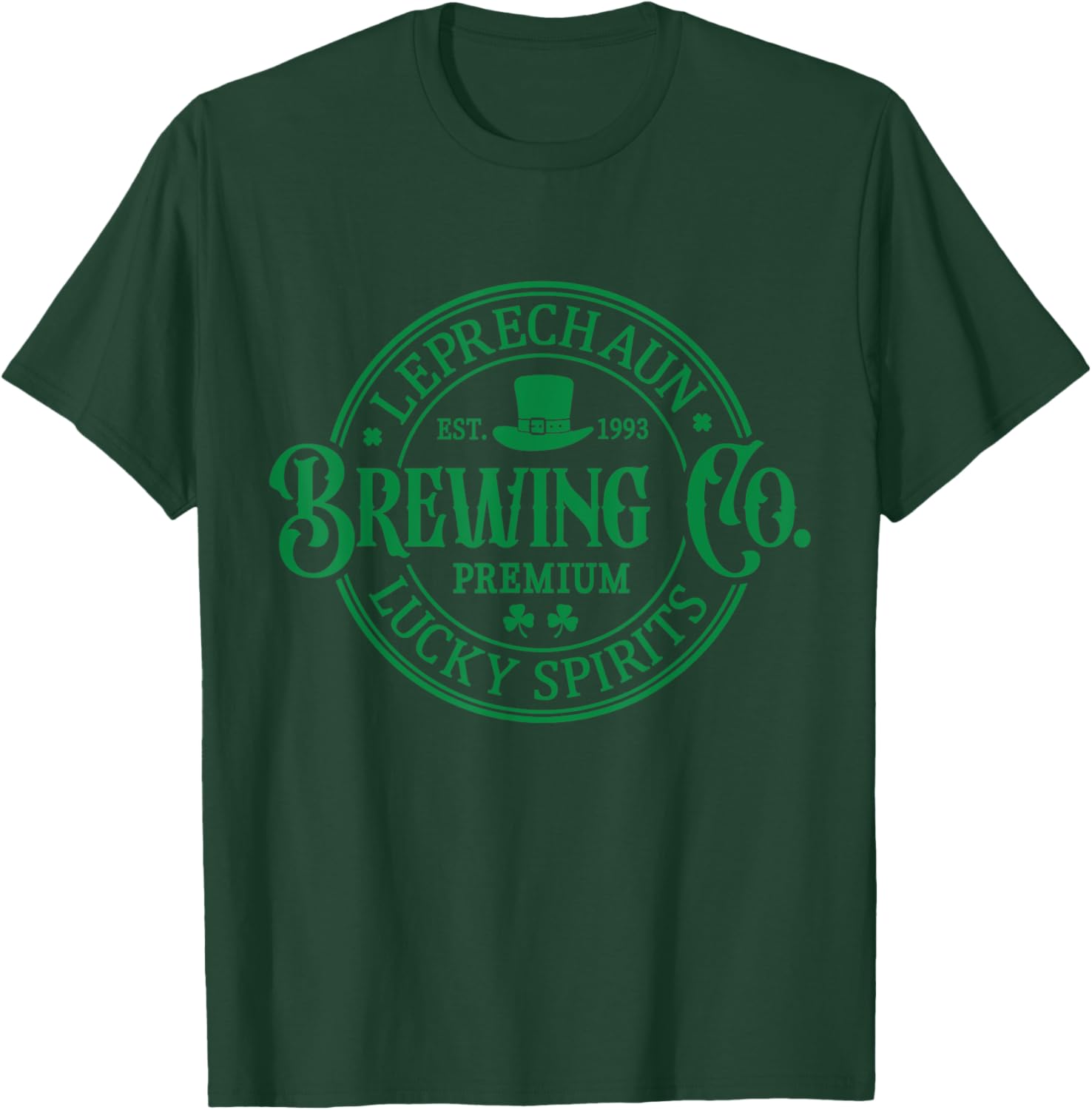 Leprechaun Brewing Co St. Patrick's Day T-Shirt for Festive Fun - 1