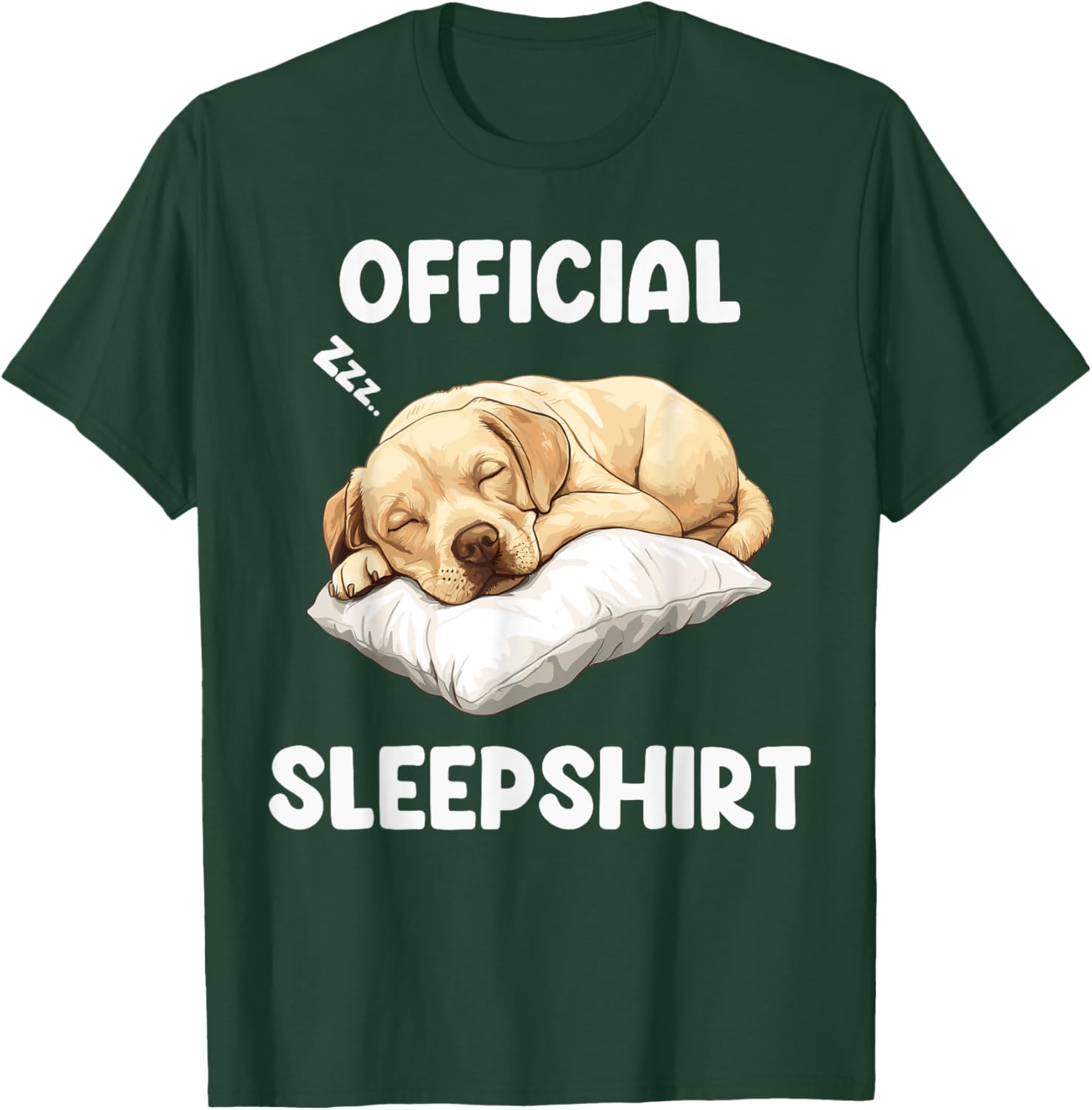 Funny Labrador Sleepshirt for Dog Lovers Comfortable Sleepwear T-Shirt - 1