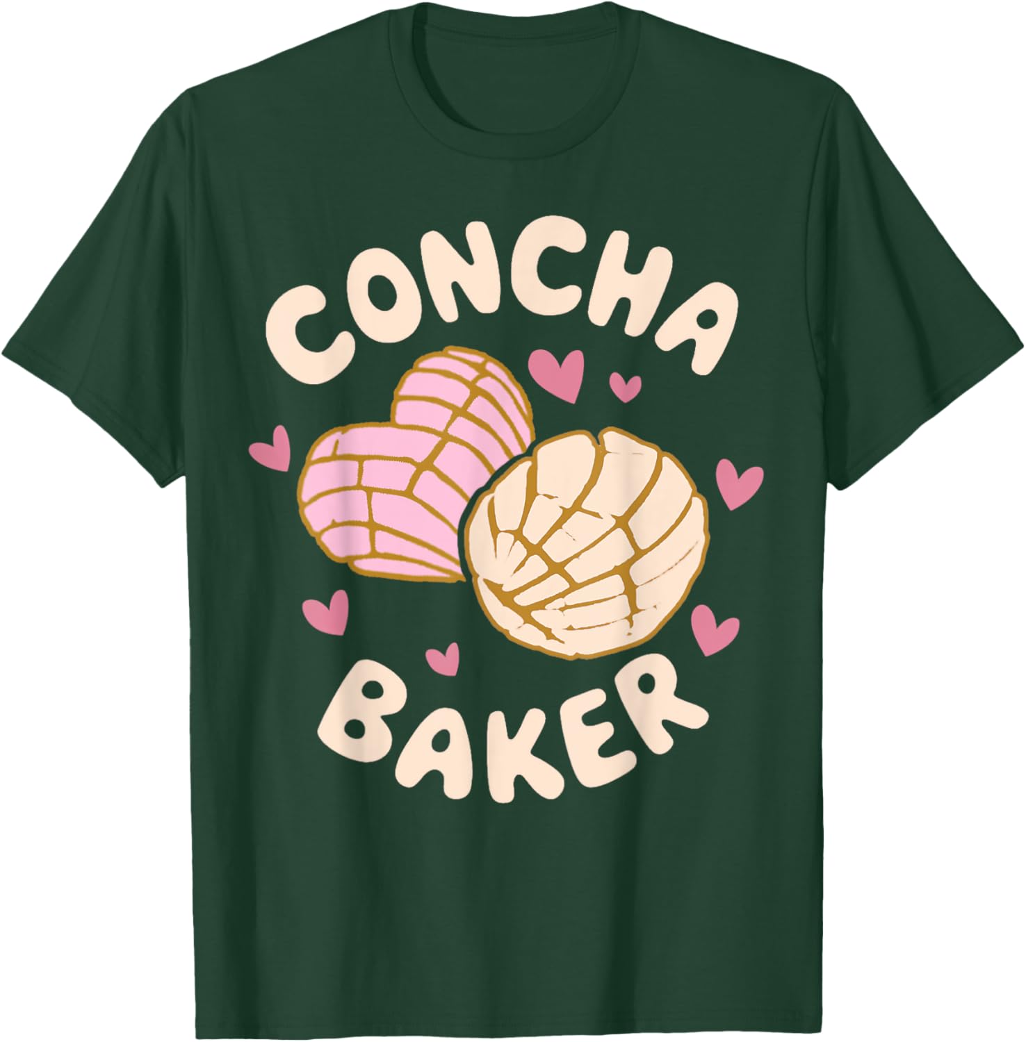 Latina Concha Baker T-Shirt for Lovers of Mexican Baked Pastries - 14