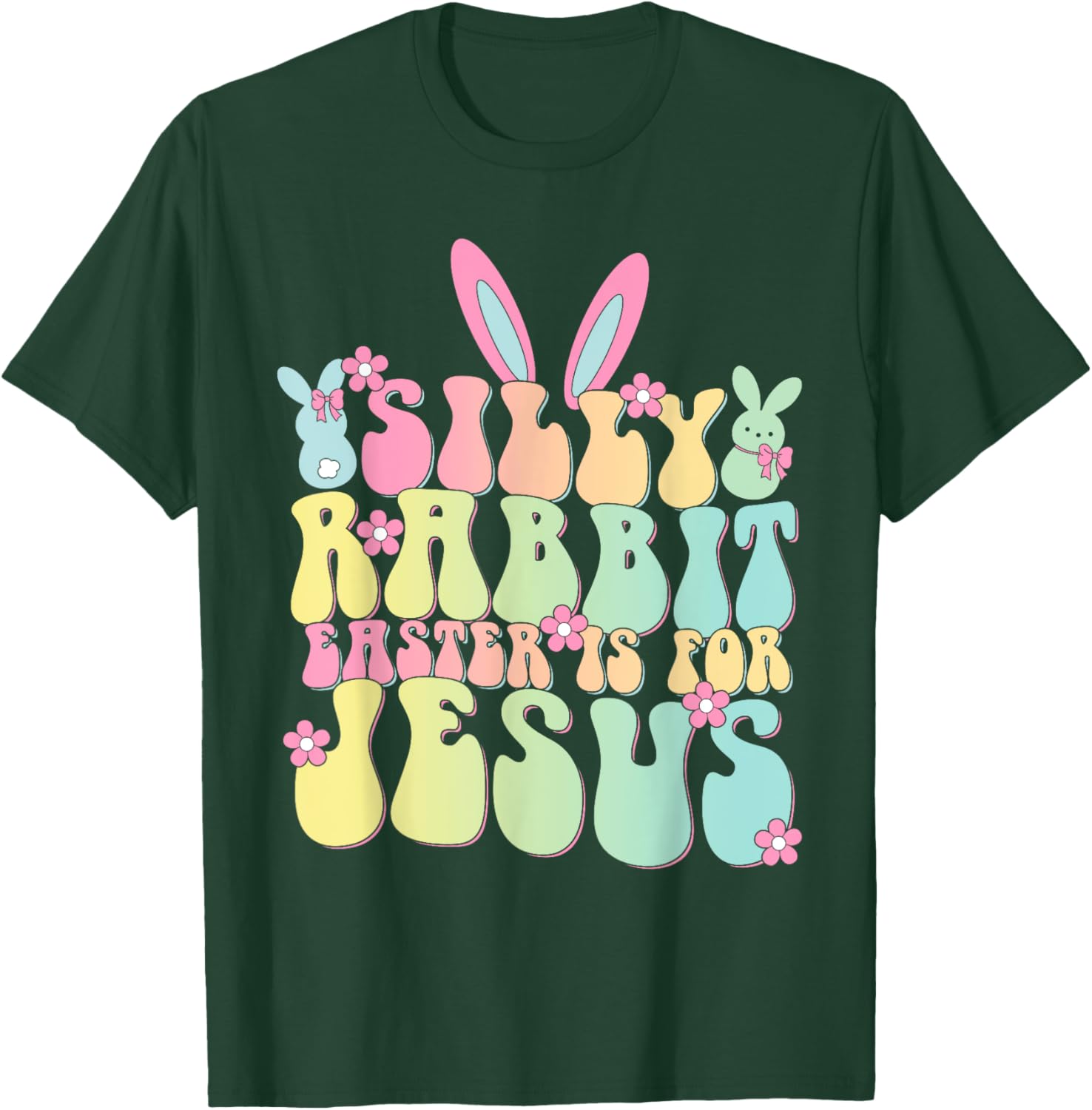 Silly Rabbit Easter is For Jesus Christian T-Shirt for Celebrating Easter - 12