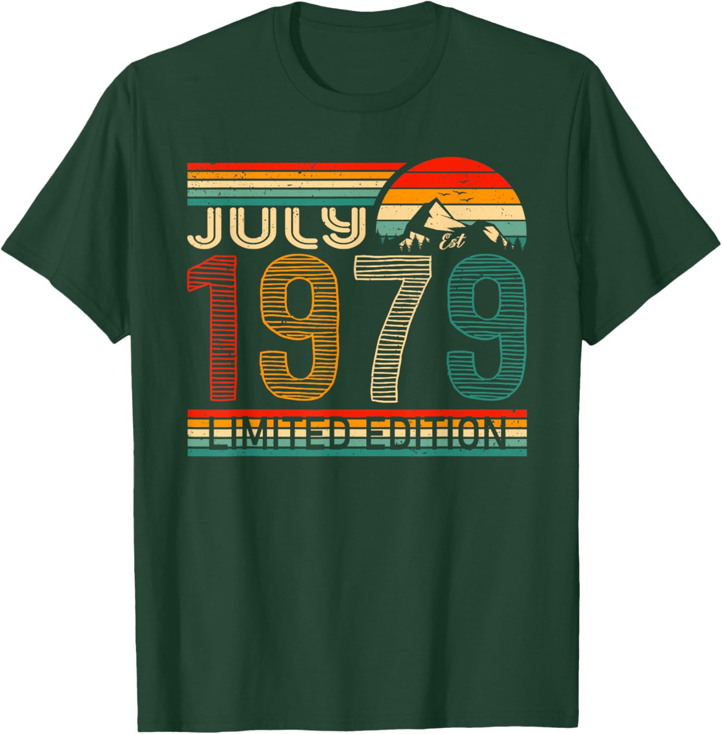 July 1979 Vintage Birthday T-Shirt Classic Retro Style Birthday Gift - 7