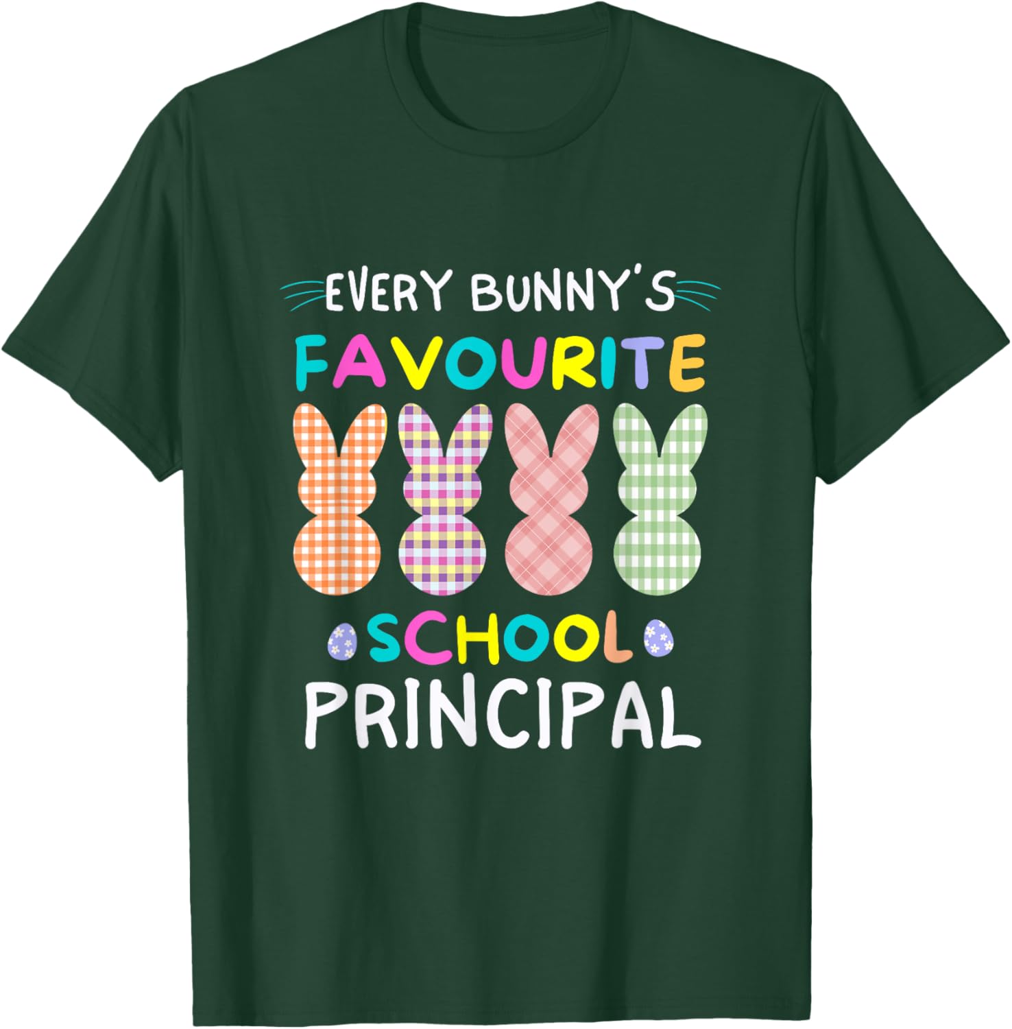 Every Bunny's Favorite Principal Easter Egg Hunt T-Shirt for Fun Celebrations - 11