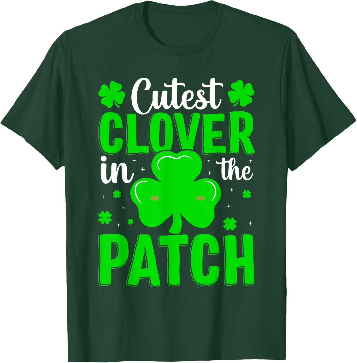 Cute Clover Toddler Girl St Patricks Day T-Shirt for Little Shamrock Lovers - 24