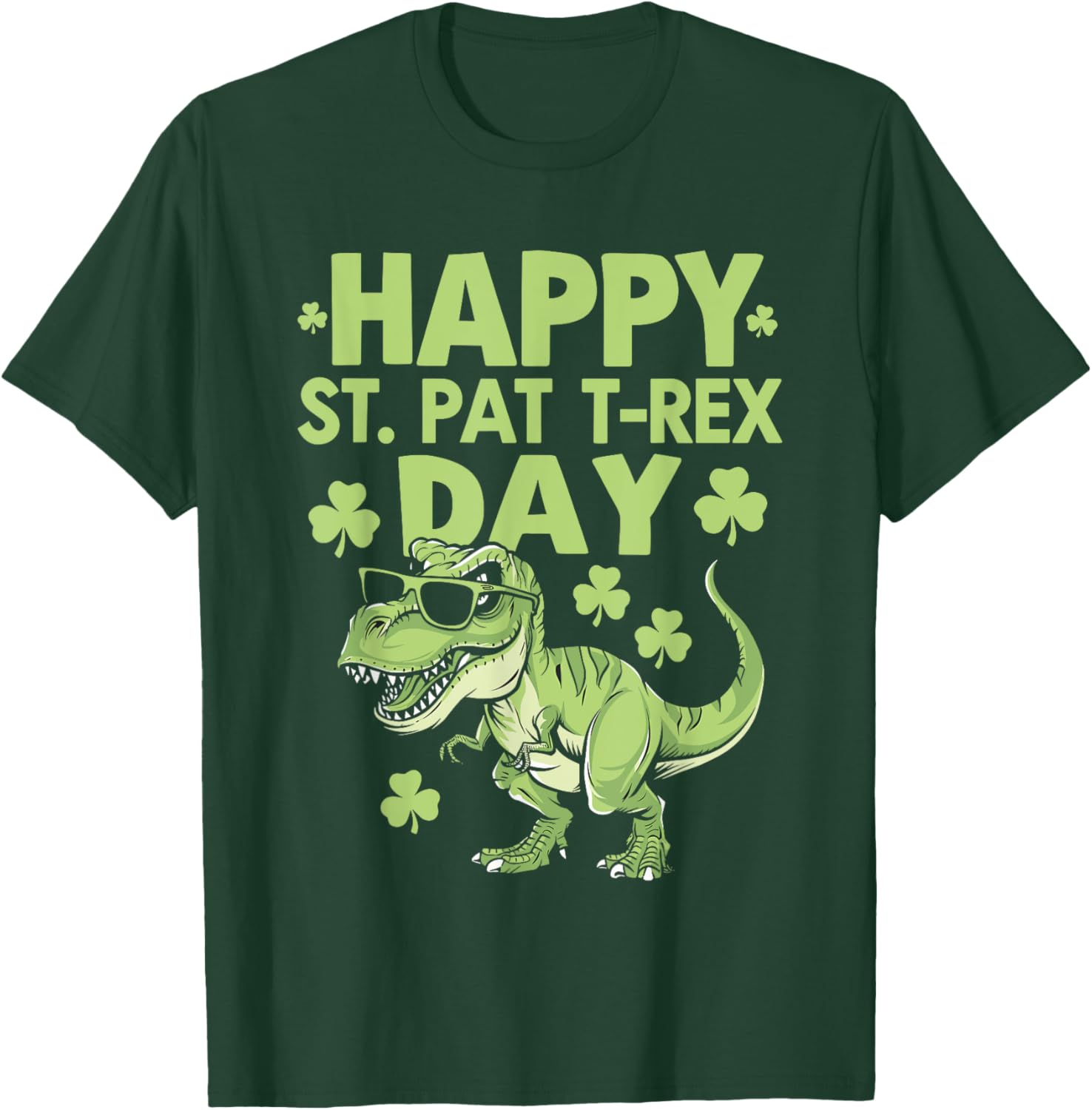 Happy St Pat Trex Day Dino T-Shirt for Toddlers - Perfect for Kids! - 8